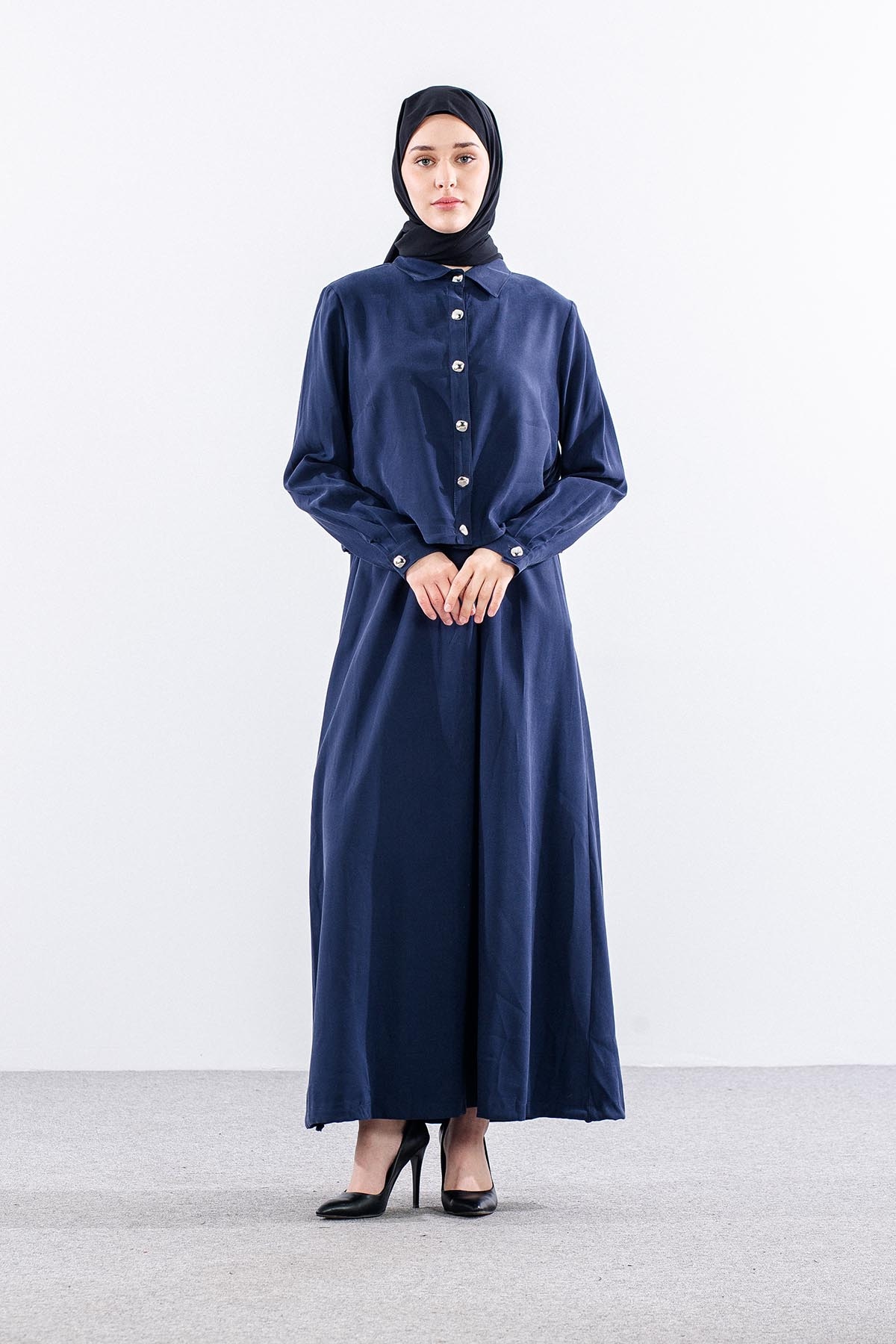 G-1576 Elbi̇se Ceket 1-2-3 - Lacivert - 1