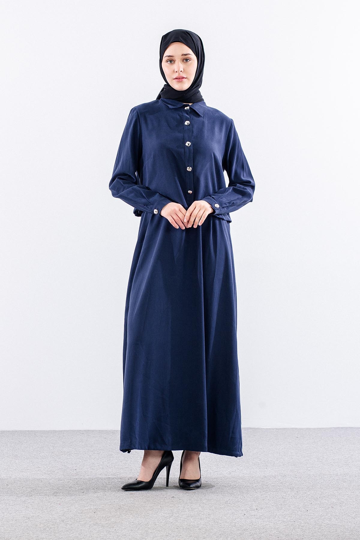 G-1576 Elbi̇se Ceket 1-2-3 - Lacivert - 3