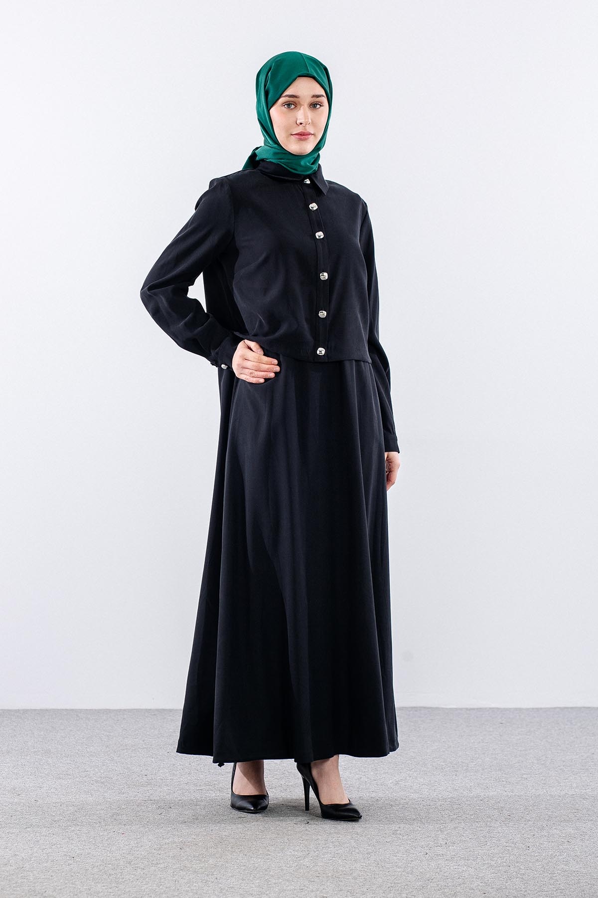 G-1576 Elbi̇se Ceket 1-2-3 - Siyah - 2