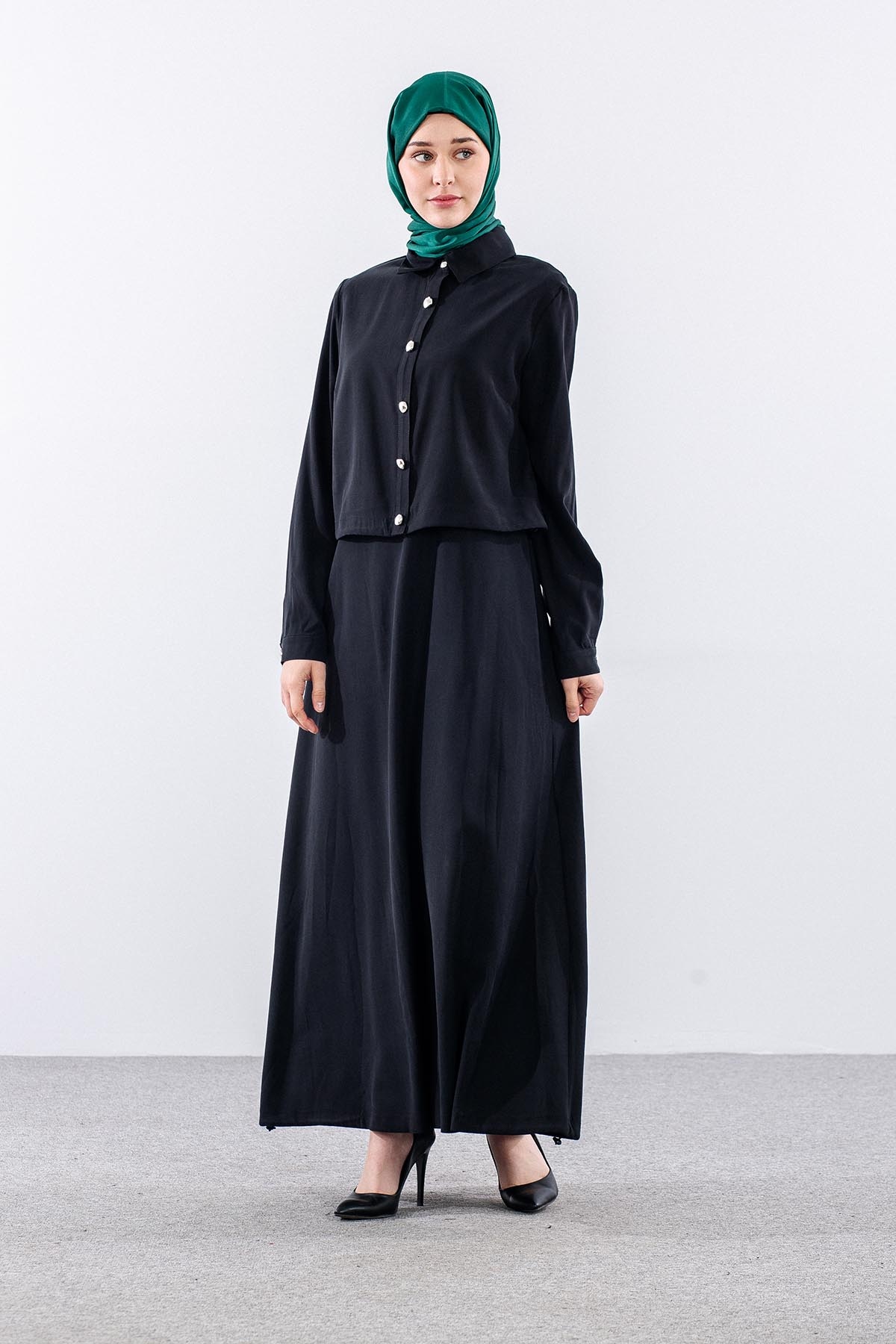 G-1576 Elbi̇se Ceket 1-2-3 - Siyah - 3