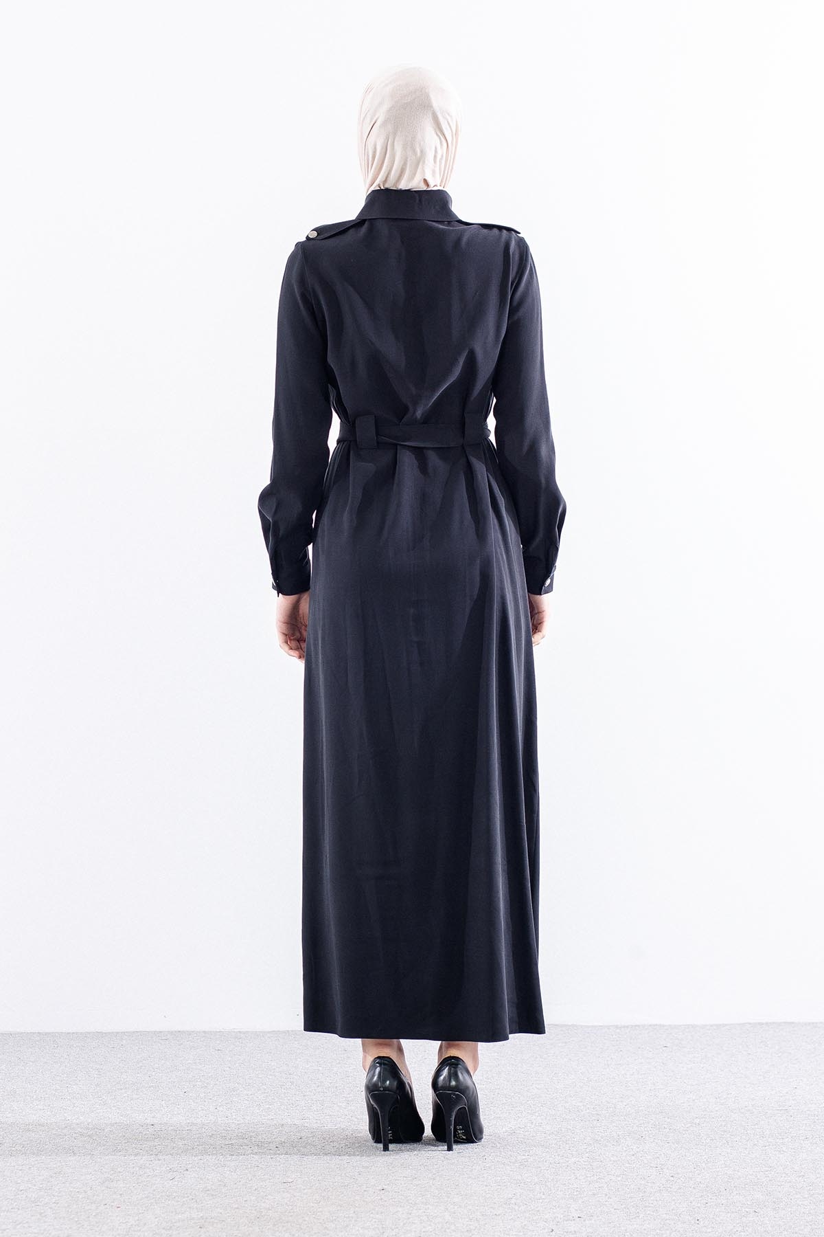 G-1609 Elbi̇se 38-48 Tamboy Dugme - Siyah - 4