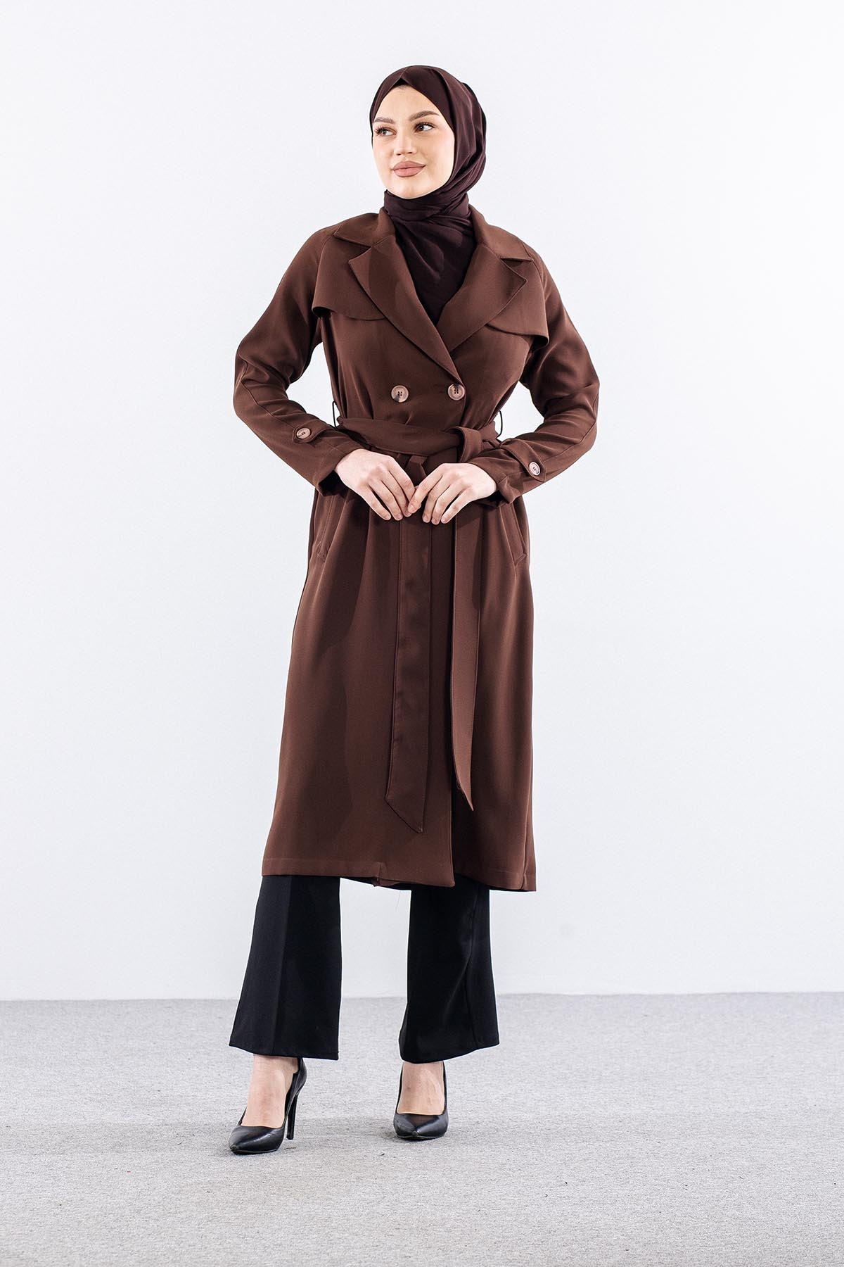 G-1625 Kap 38-48 Aller Detay - Kahve - 1