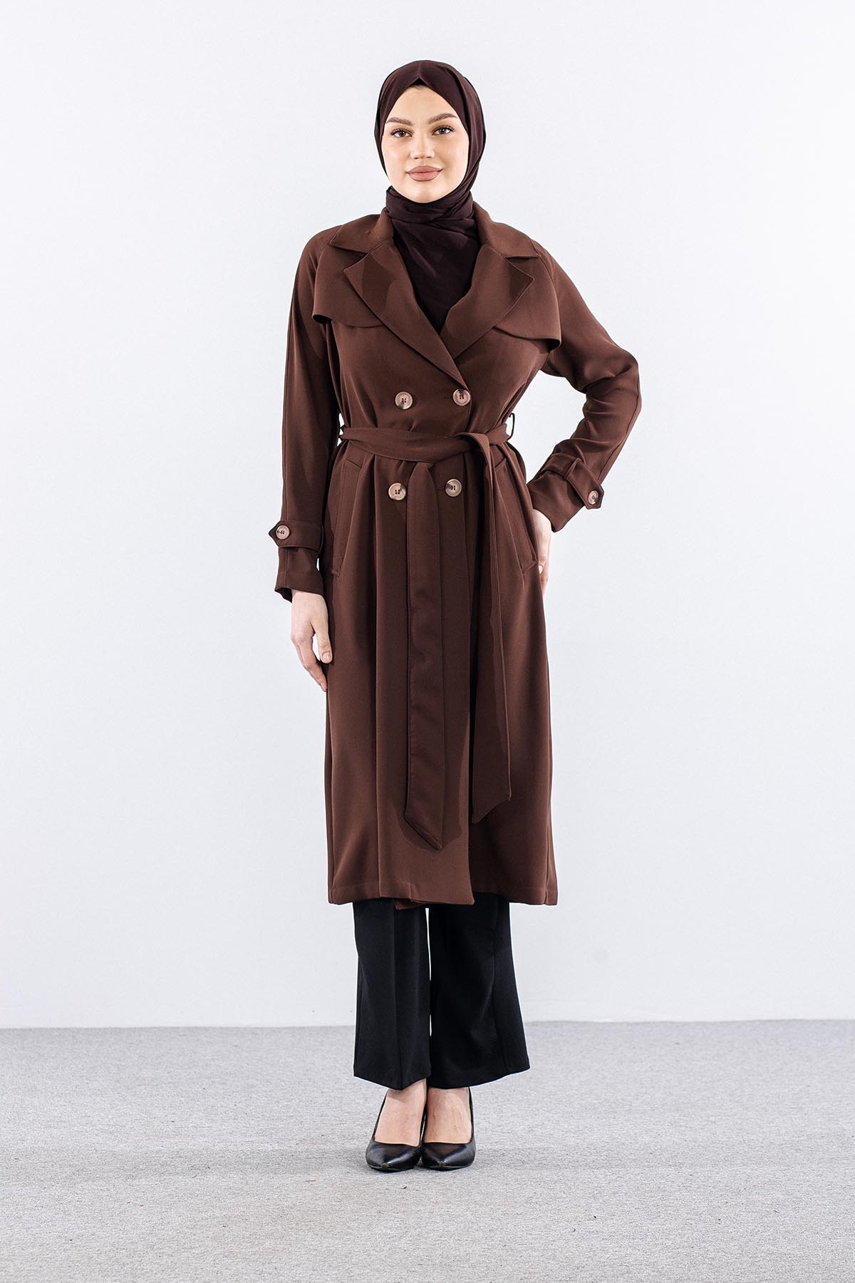 G-1625 Kap 38-48 Aller Detay - Kahve - 2