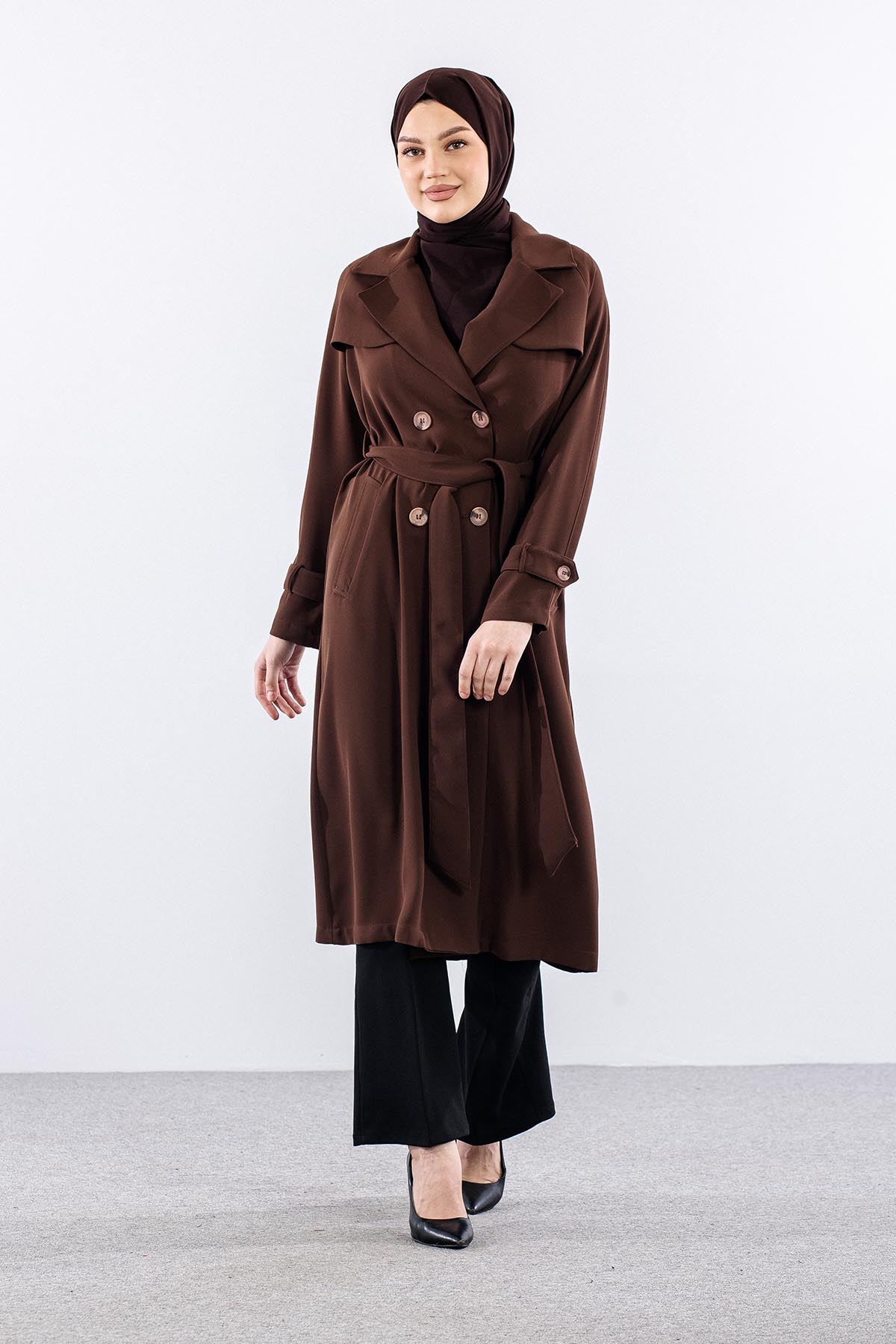 G-1625 Kap 38-48 Aller Detay - Kahve - 3