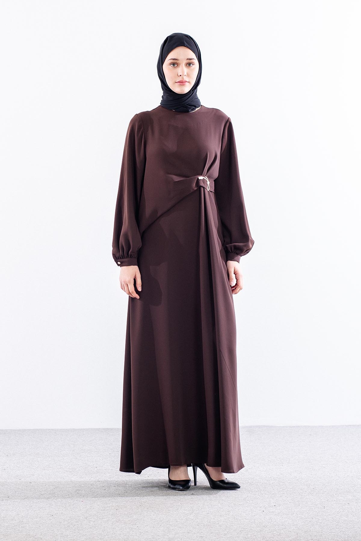 G-1649 Elbi̇se 1-2-3 Ozel Tasarim - Kahve - 1