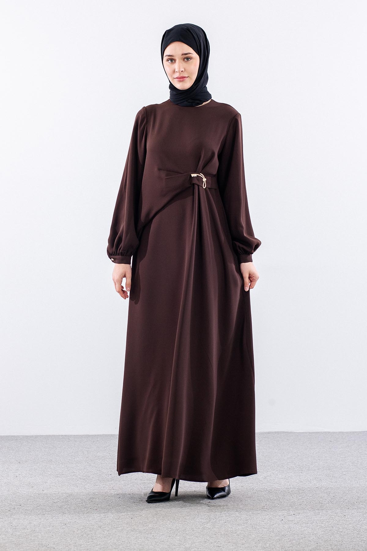 G-1649 Elbi̇se 1-2-3 Ozel Tasarim - Kahve - 2