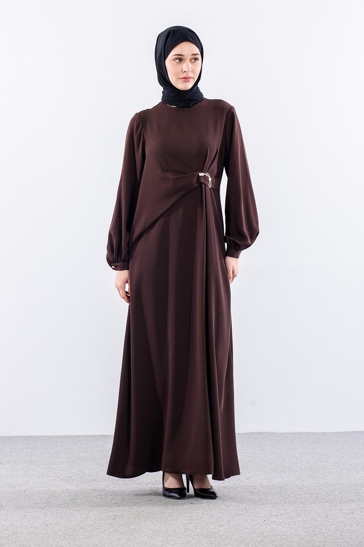 G-1649 Elbi̇se 1-2-3 Ozel Tasarim - Kahve - 3