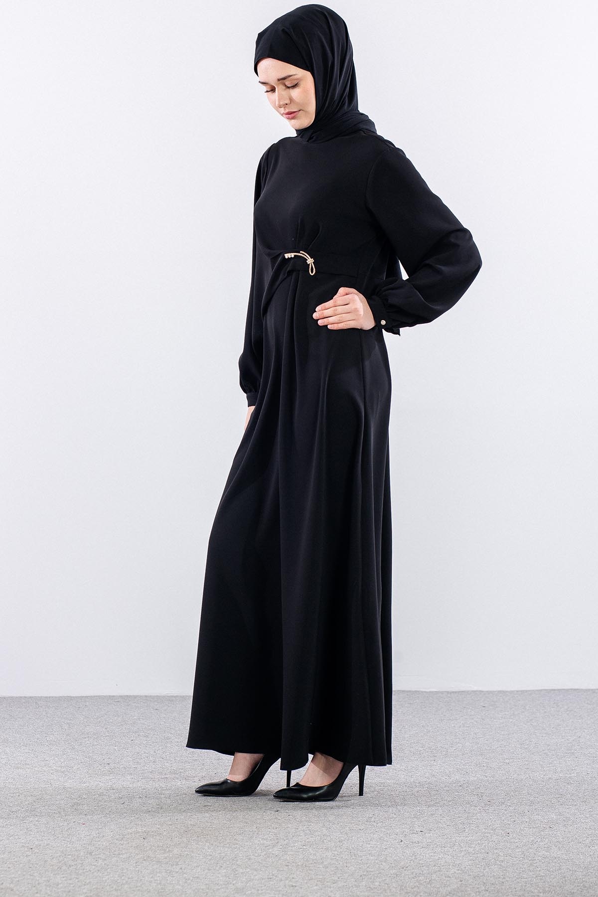 G-1649 Elbi̇se 1-2-3 Ozel Tasarim - Siyah - 5