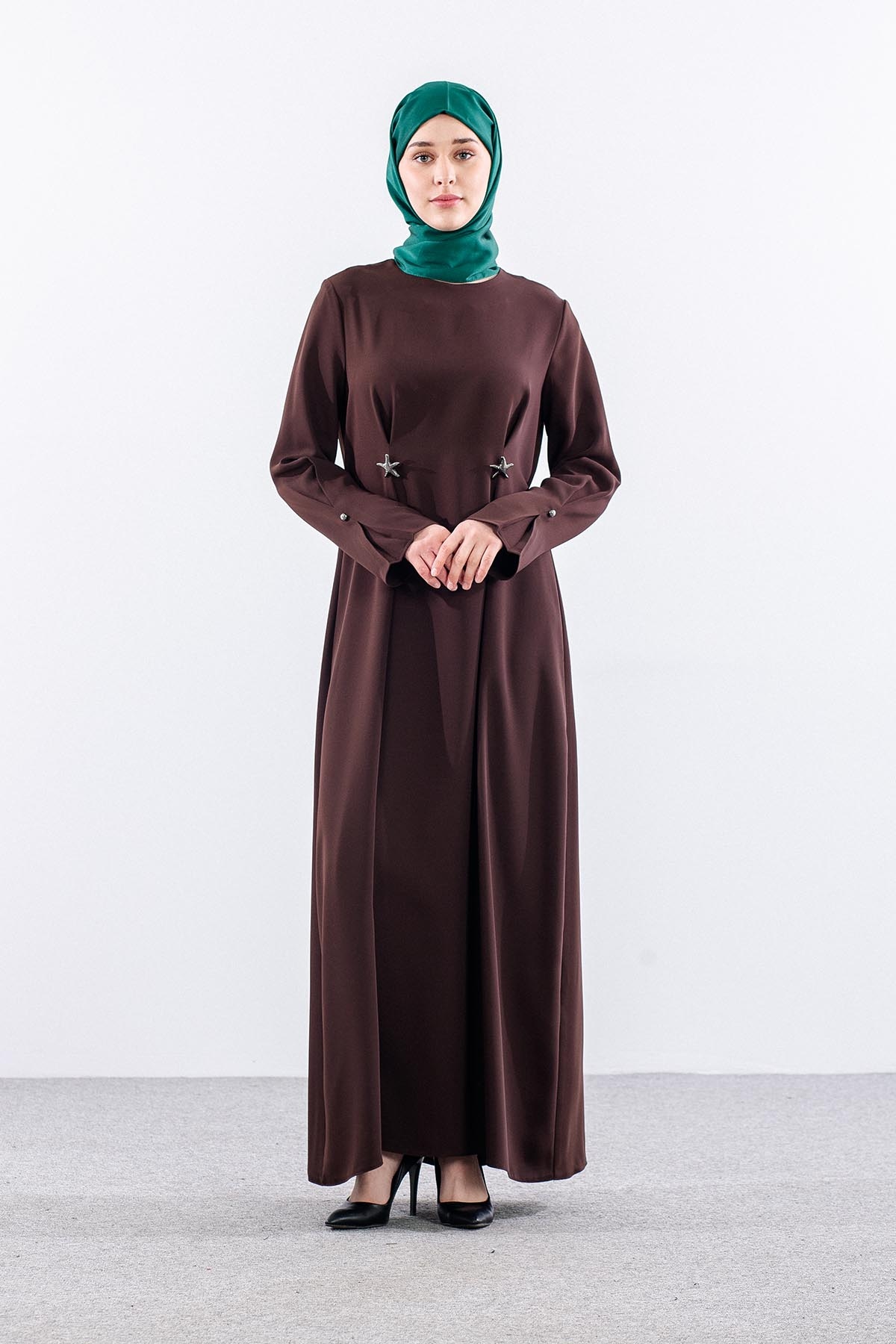 G-1654 Elbi̇se 40-50 2 Pile Yildiz - Kahve - 1