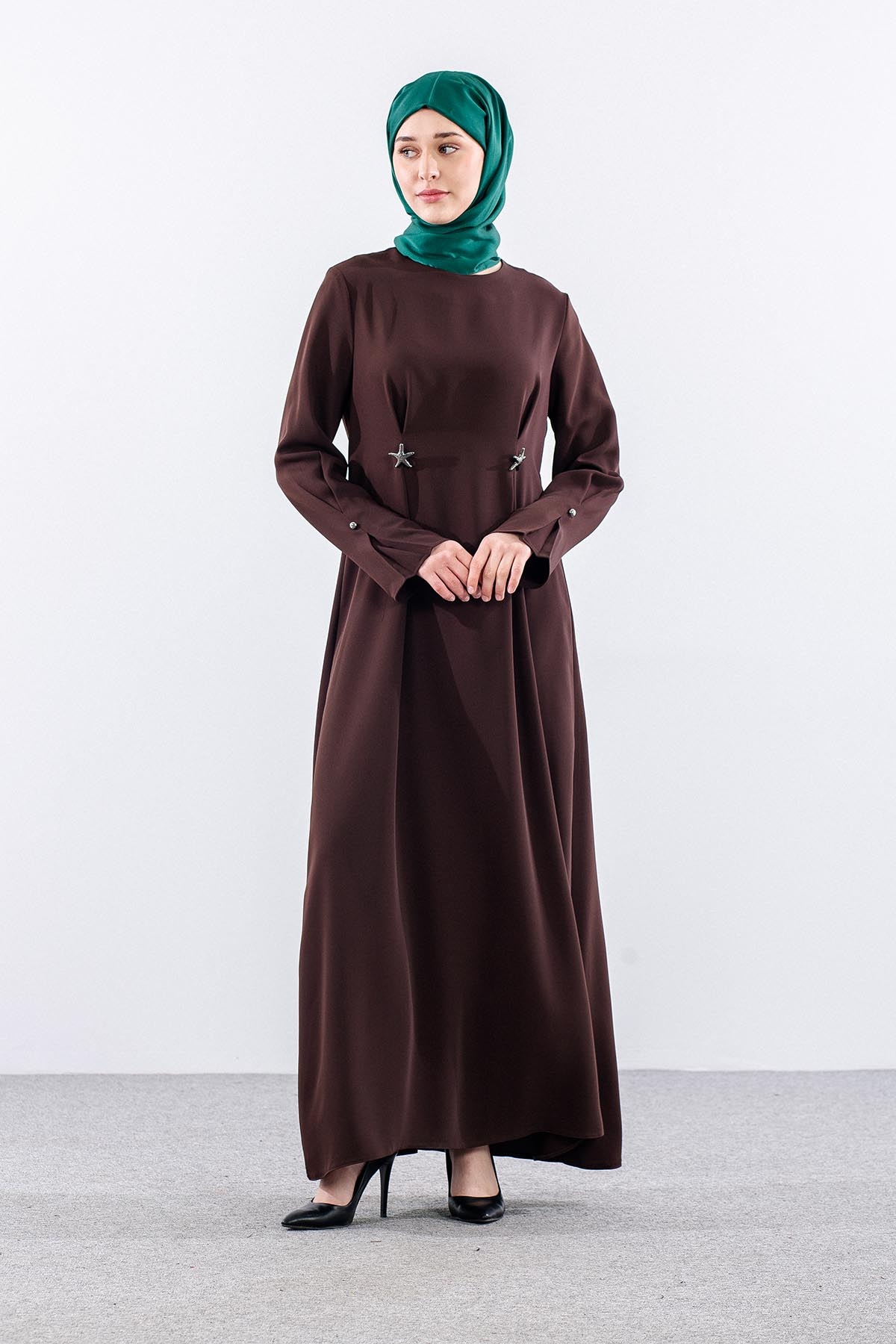 G-1654 Elbi̇se 40-50 2 Pile Yildiz - Kahve - 3