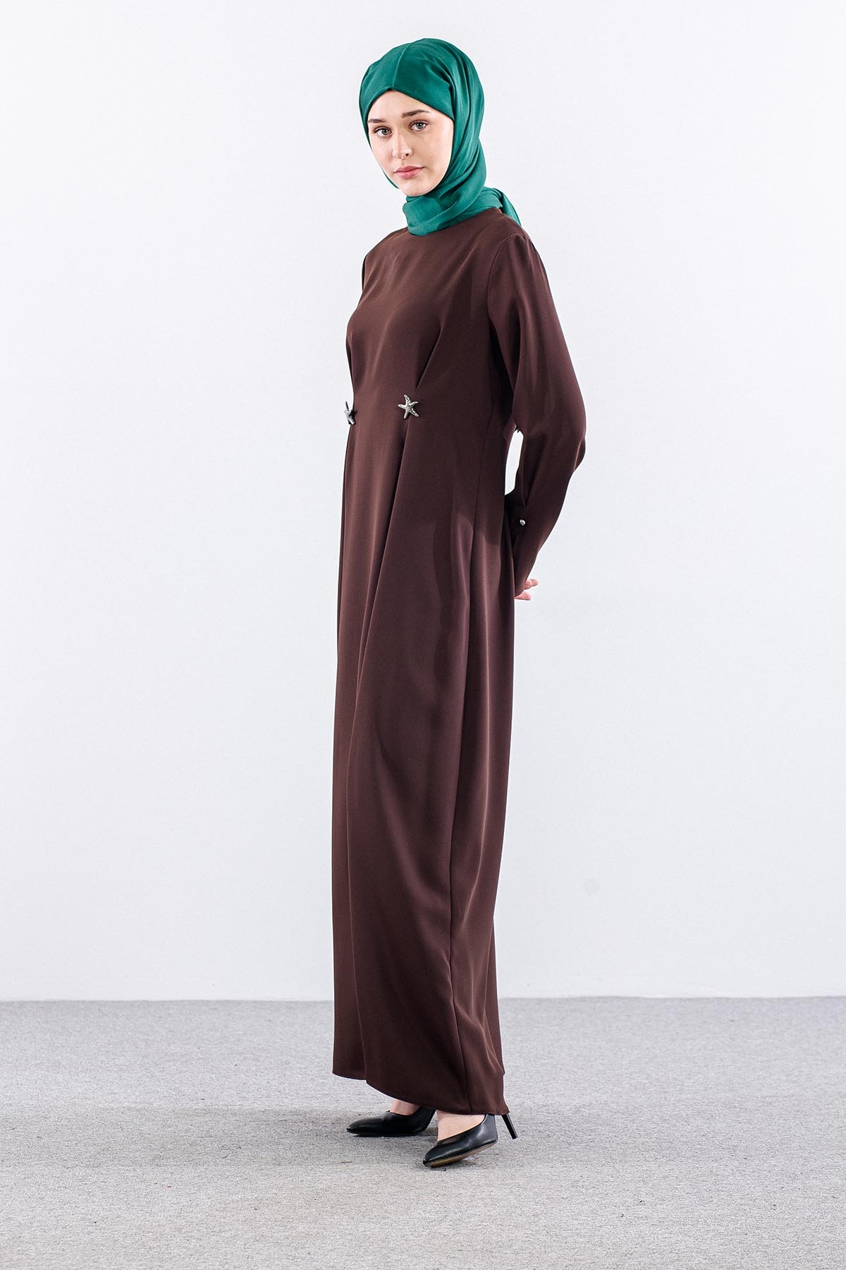 G-1654 Elbi̇se 40-50 2 Pile Yildiz - Kahve - 4