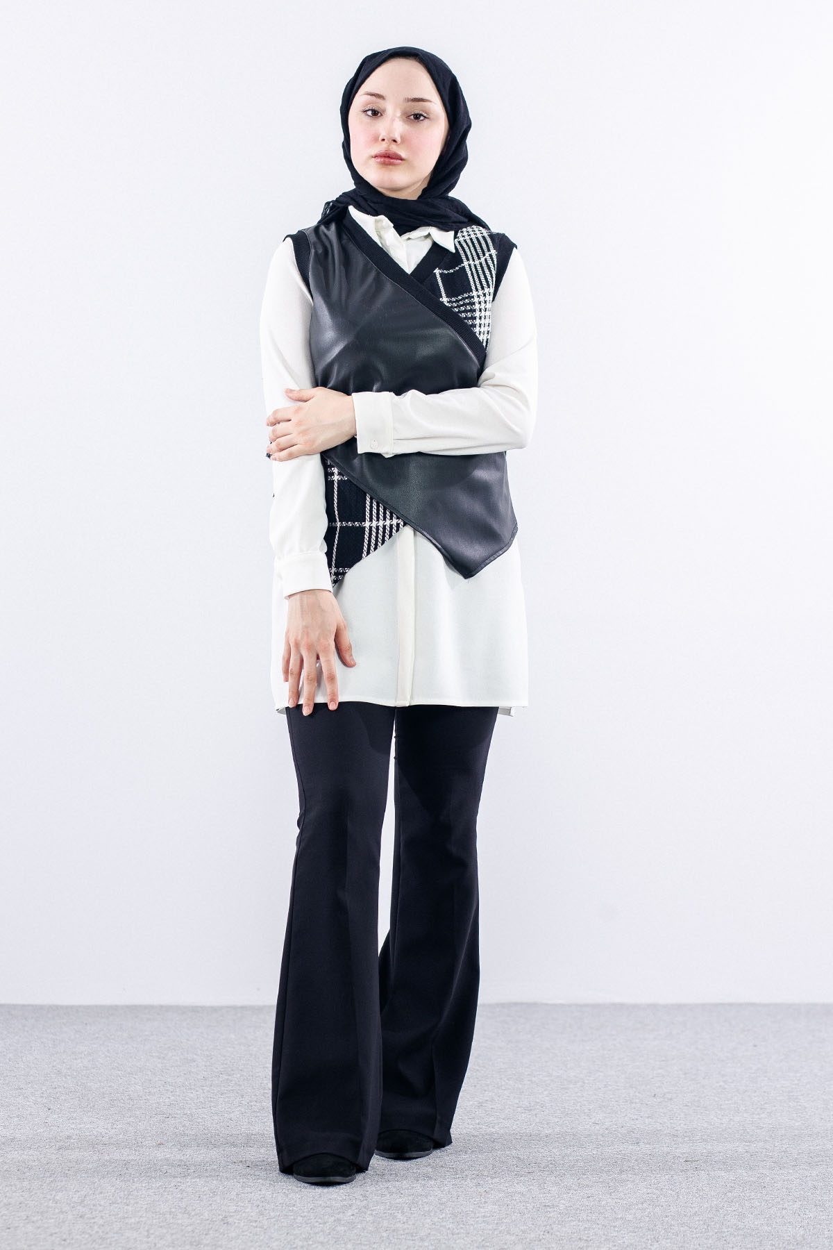 H1486 2li Bluz 1-2-3 - Siyah - 2