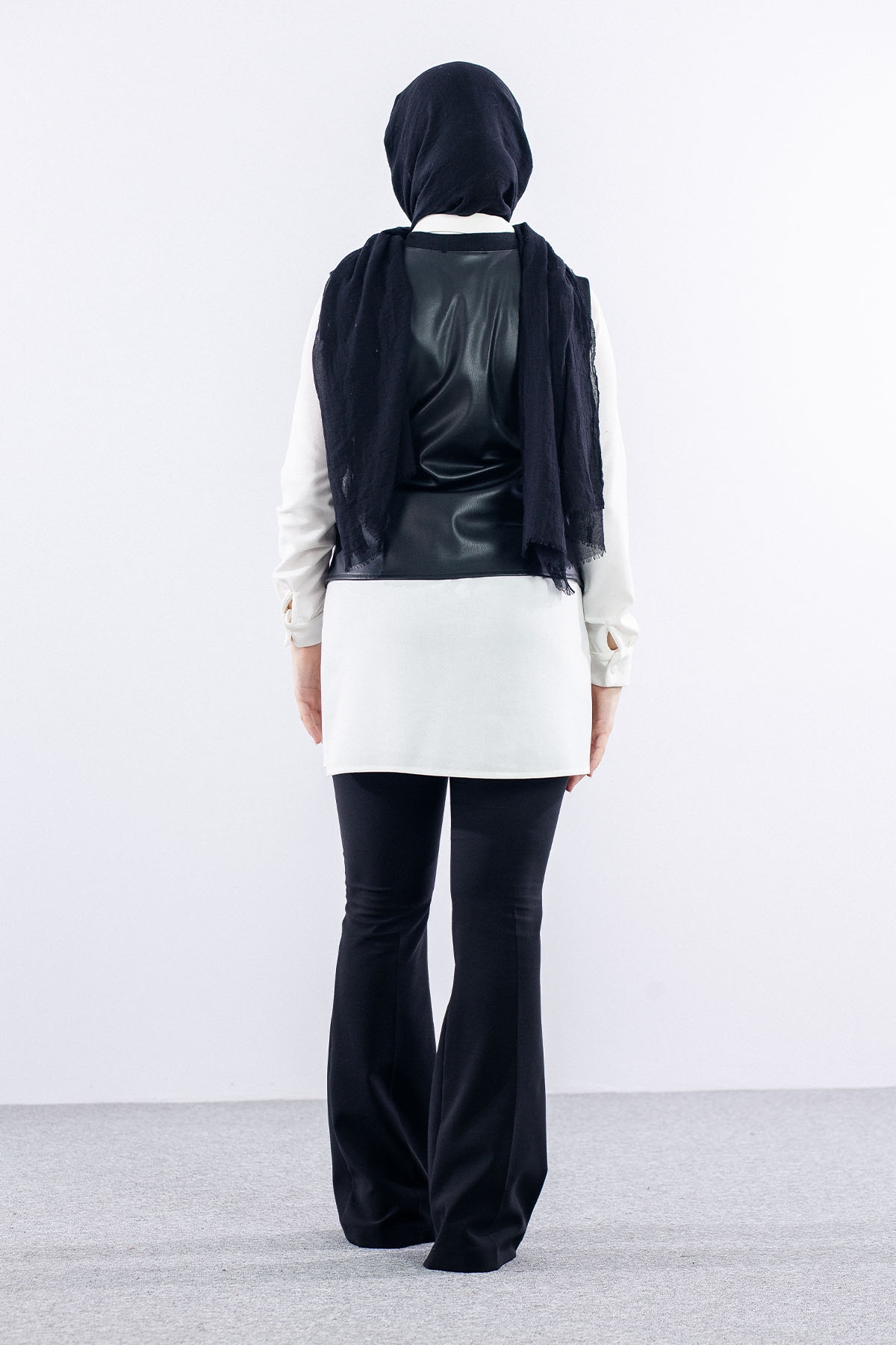 H1486 2li Bluz 1-2-3 - Siyah - 4