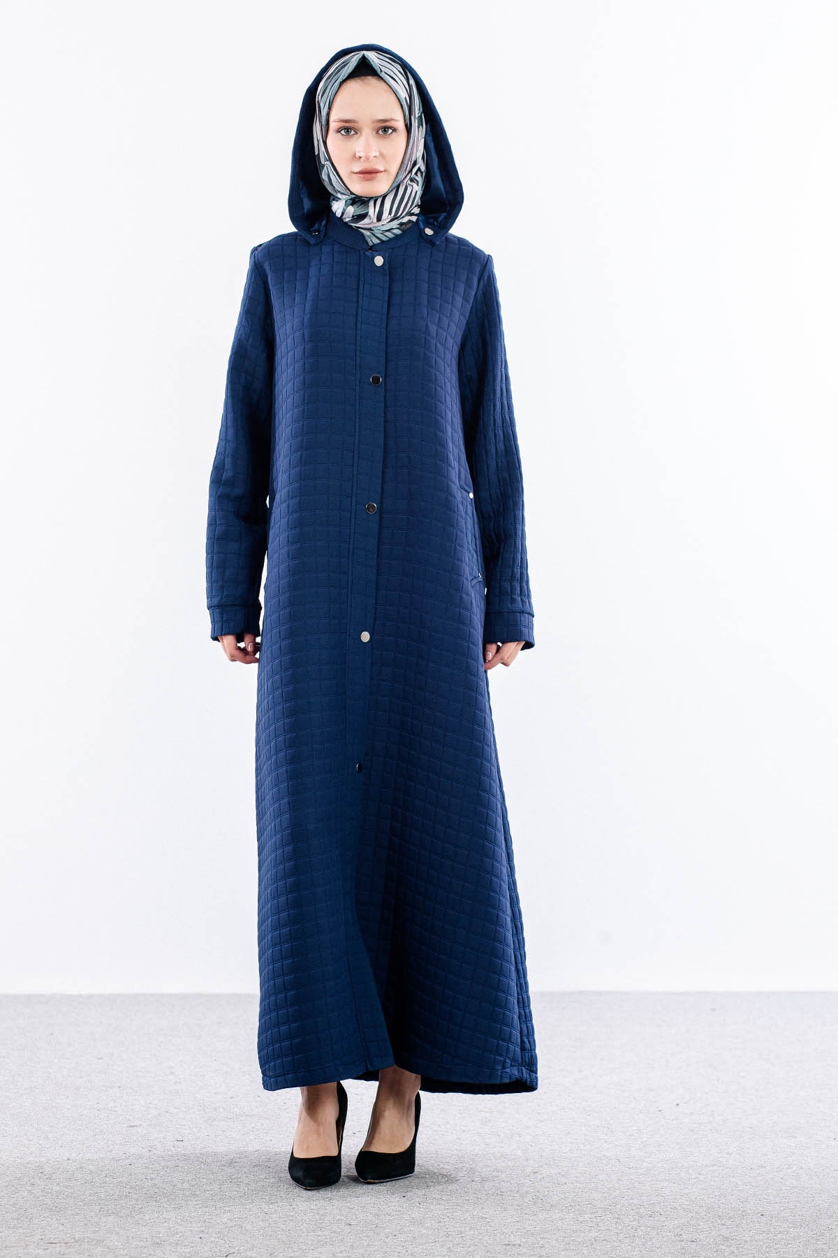 H2521 Kapitone Ferace 40-50 - Lacivert - 1