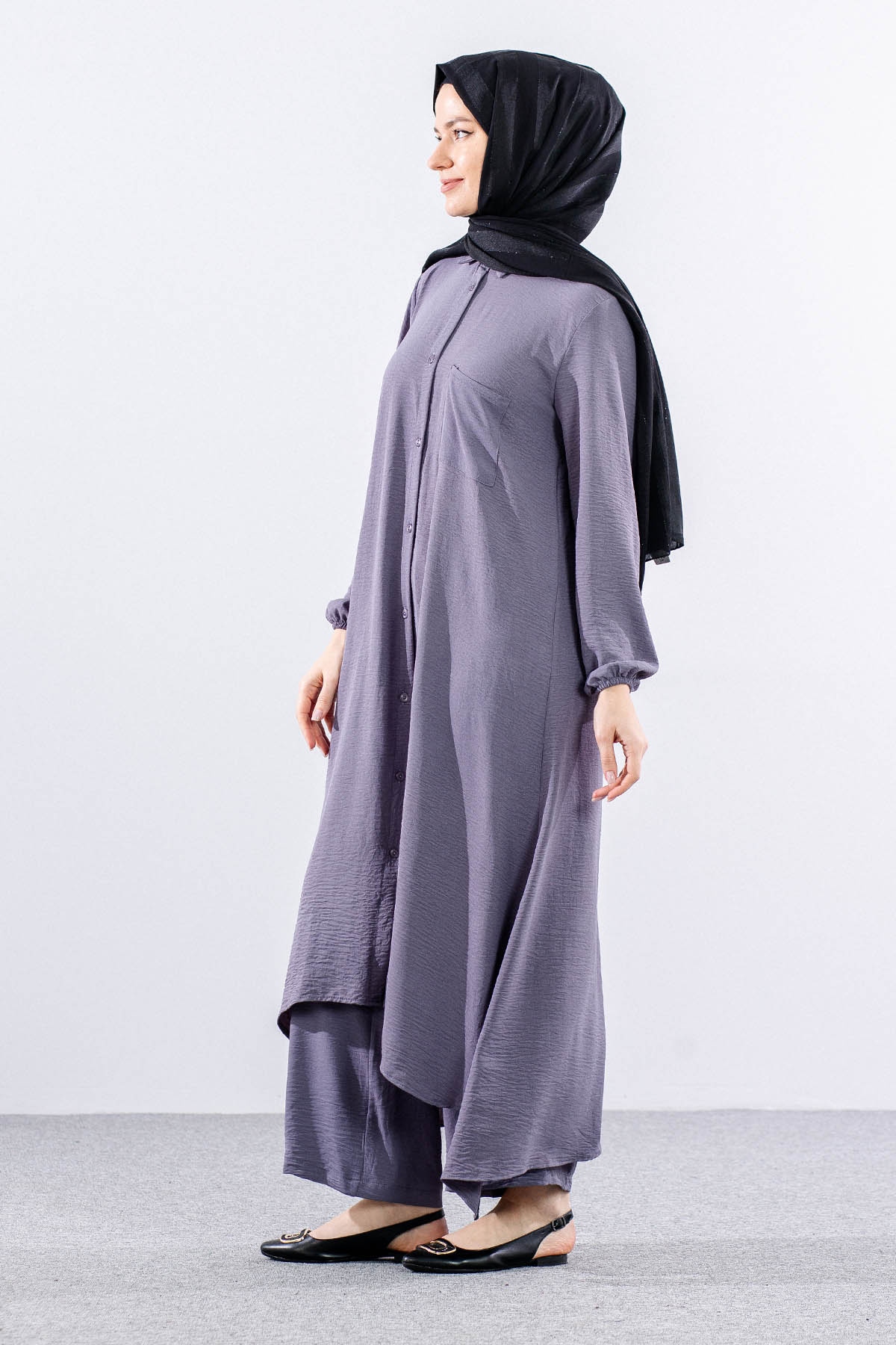 H3024 Takim 38-48 Ae - Gri - 4