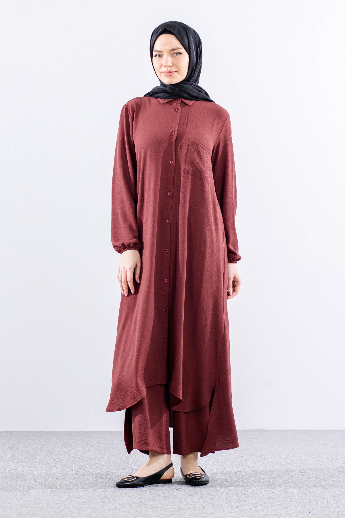 H3024 Takim 38-48 Ae - Gul - 1