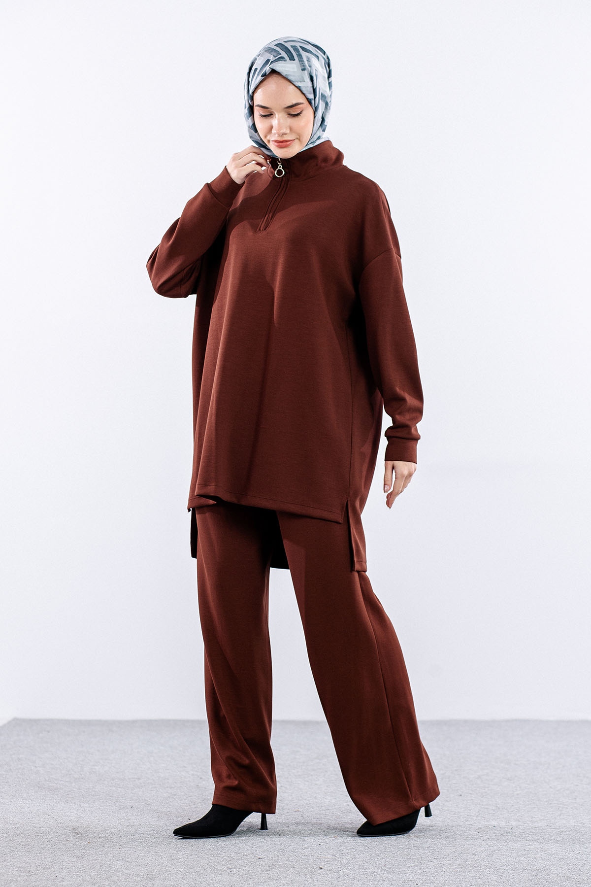 H4019 Takim 38-46 - Kahve - 3