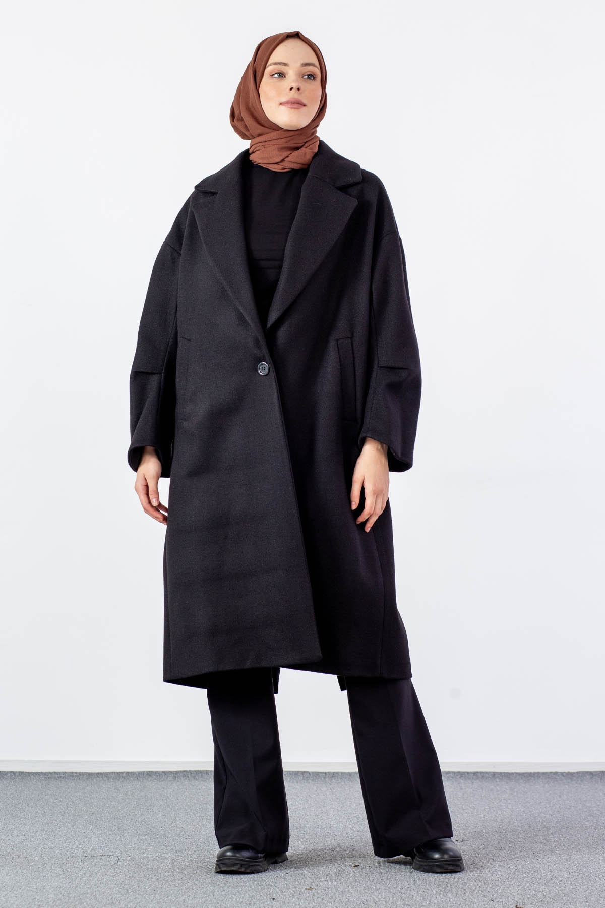 K1530-00 Kaşe Kap S-m-l - Siyah - 2