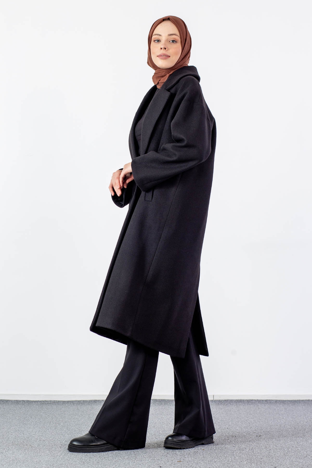 K1530-00 Kaşe Kap S-m-l - Siyah - 4