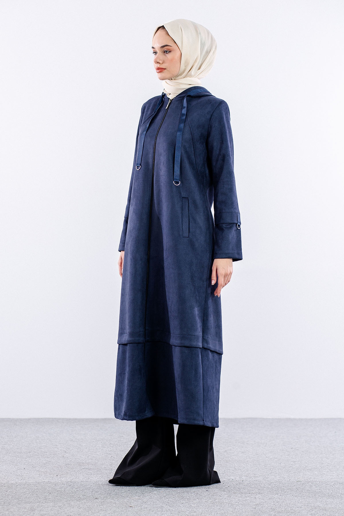 K2152 Kapş Süet Kap 38-48 - Lacivert - 2