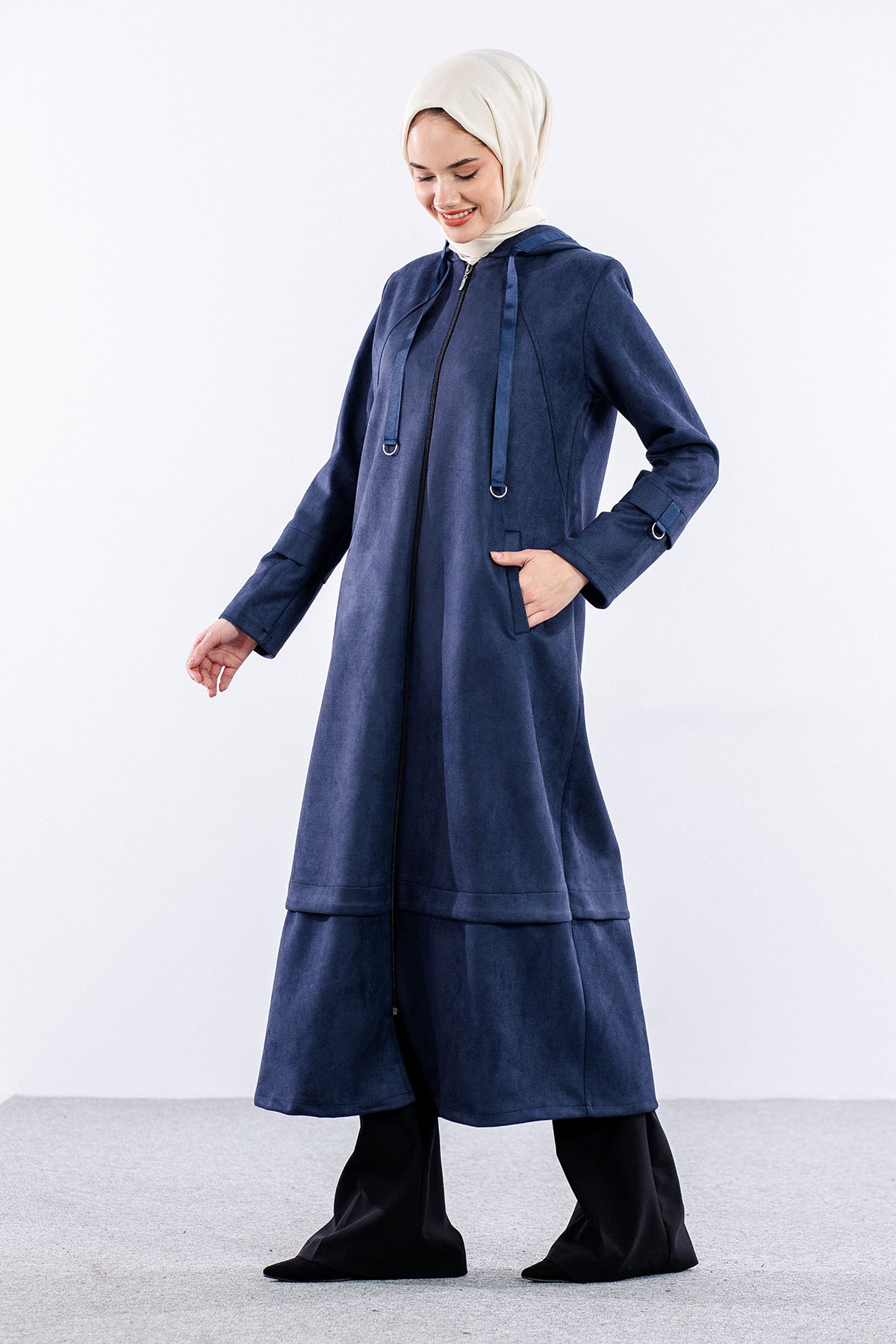 K2152 Kapş Süet Kap 38-48 - Lacivert - 3