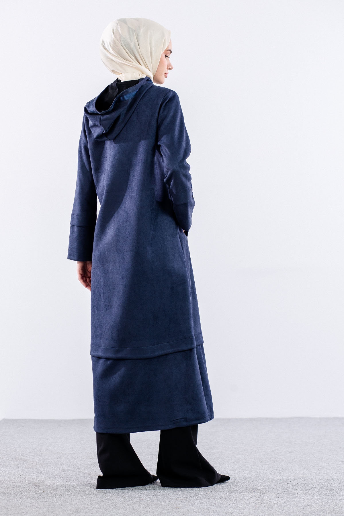 K2152 Kapş Süet Kap 38-48 - Lacivert - 5