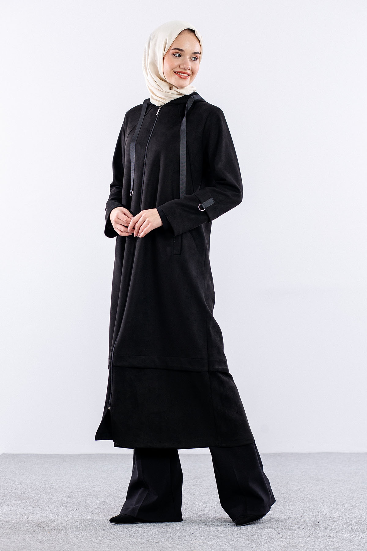 K2152 Kapş Süet Kap 38-48 - Siyah - 3