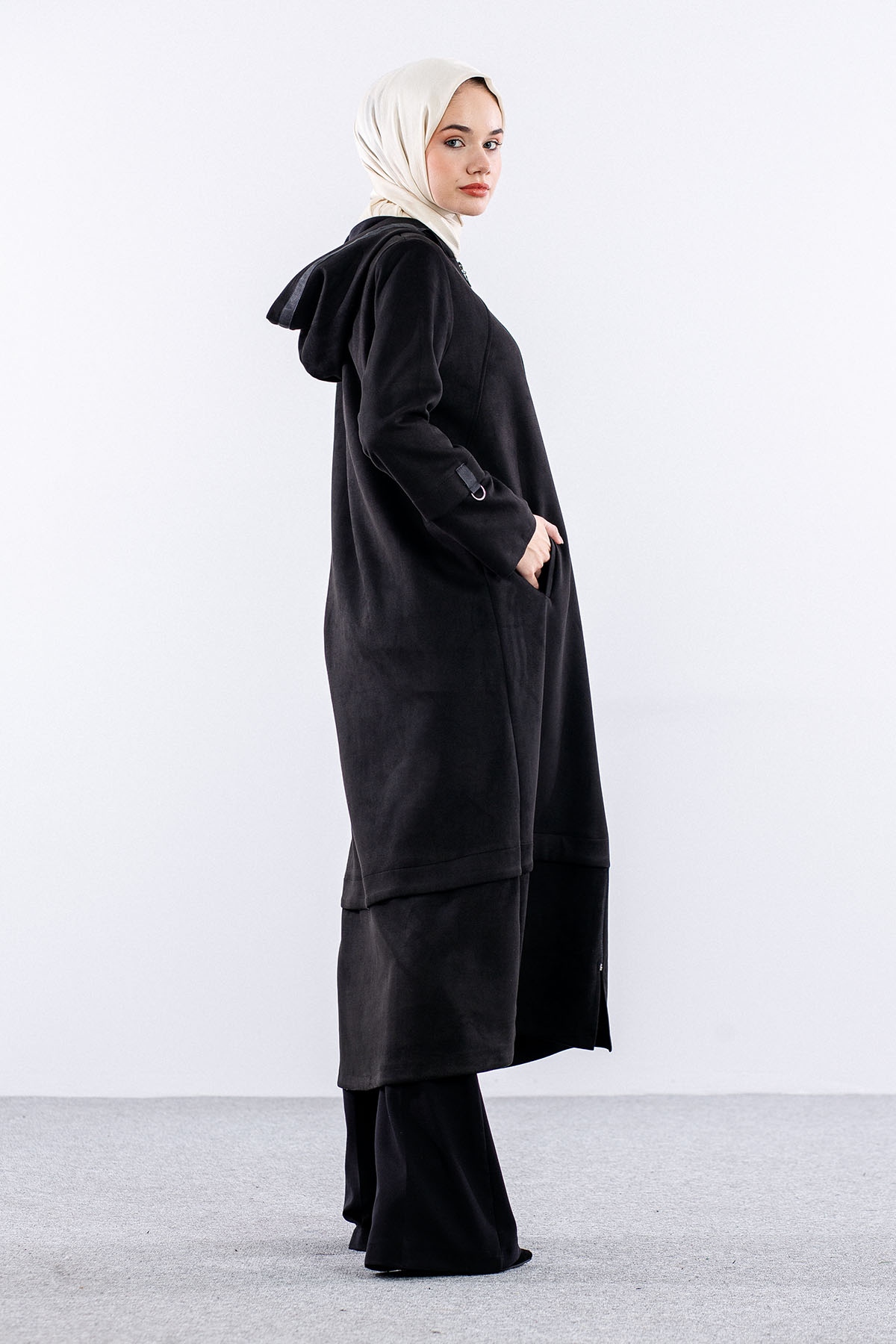 K2152 Kapş Süet Kap 38-48 - Siyah - 5