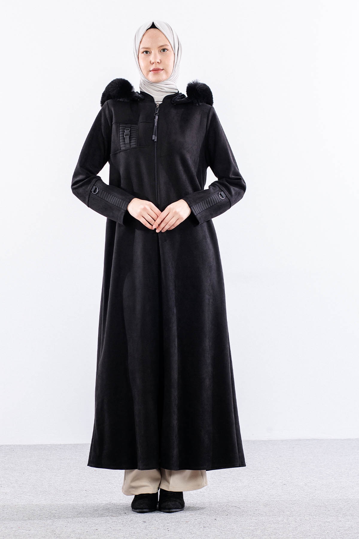 K599 Suet Ferace 40-50 Kurklu Model - Siyah - 1