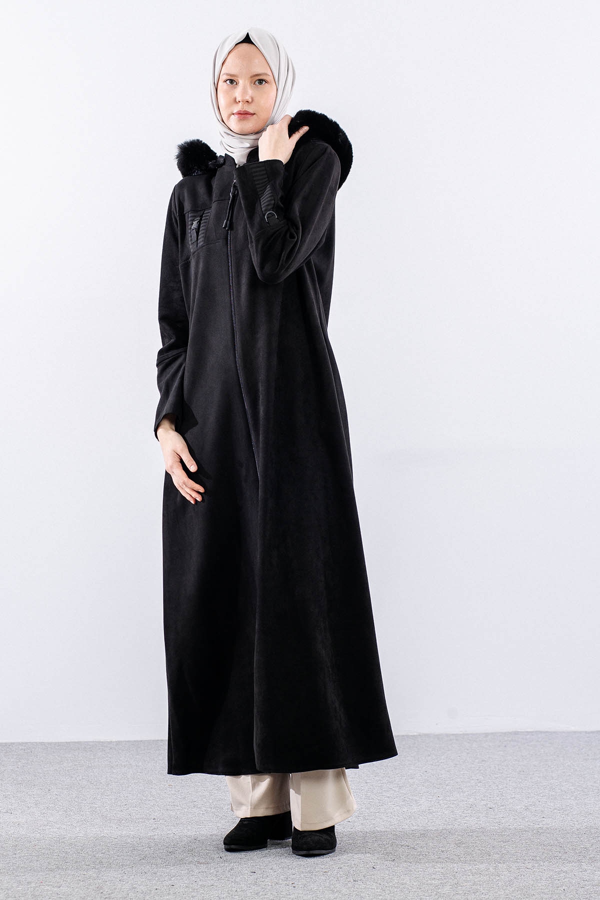 K599 Suet Ferace 40-50 Kurklu Model - Siyah - 3