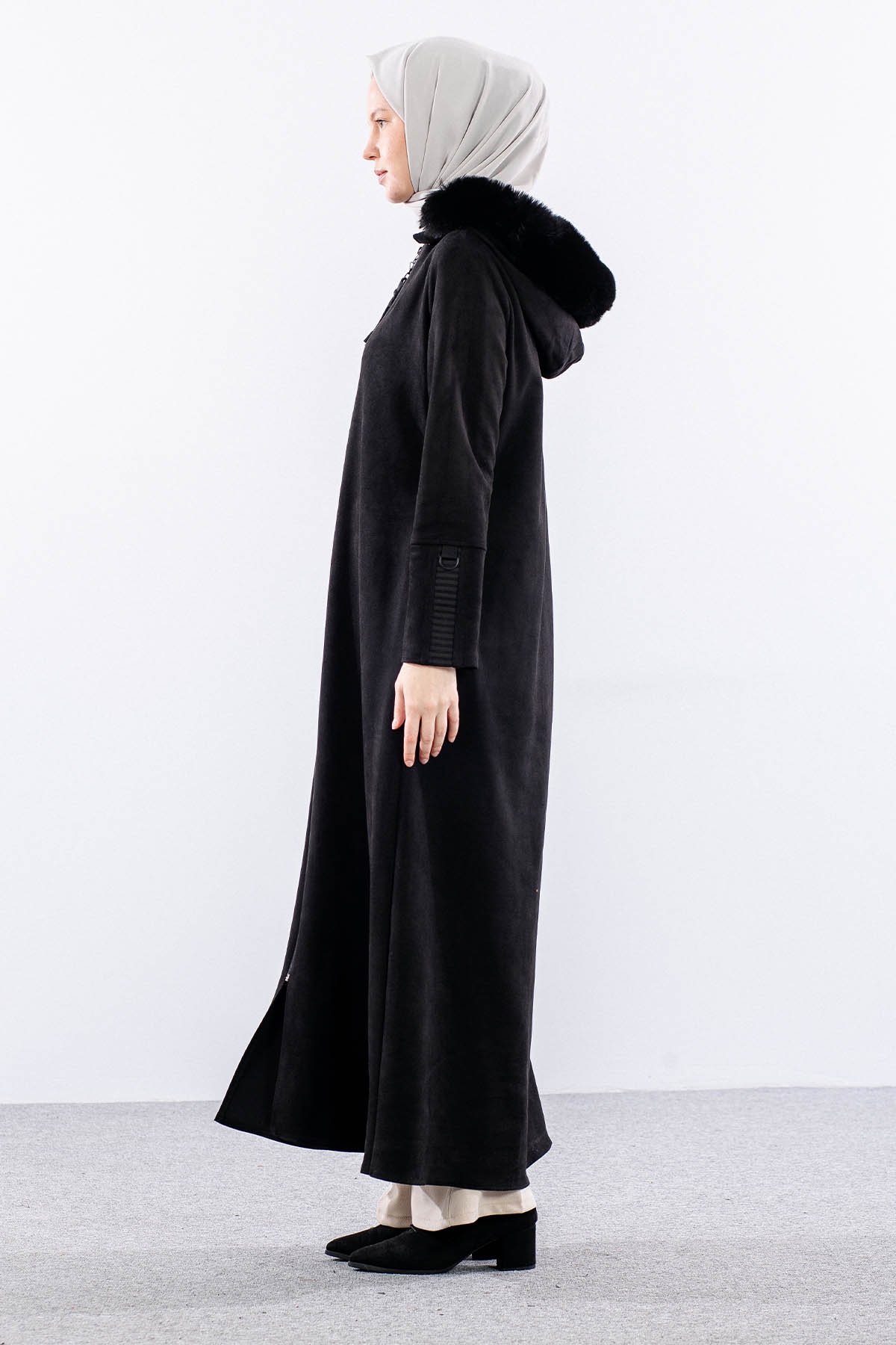 K599 Suet Ferace 40-50 Kurklu Model - Siyah - 4