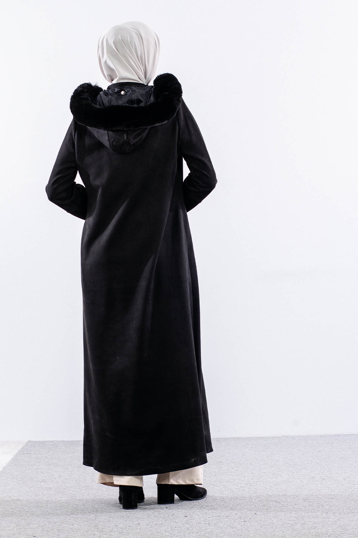 K599 Suet Ferace 40-50 Kurklu Model - Siyah - 5