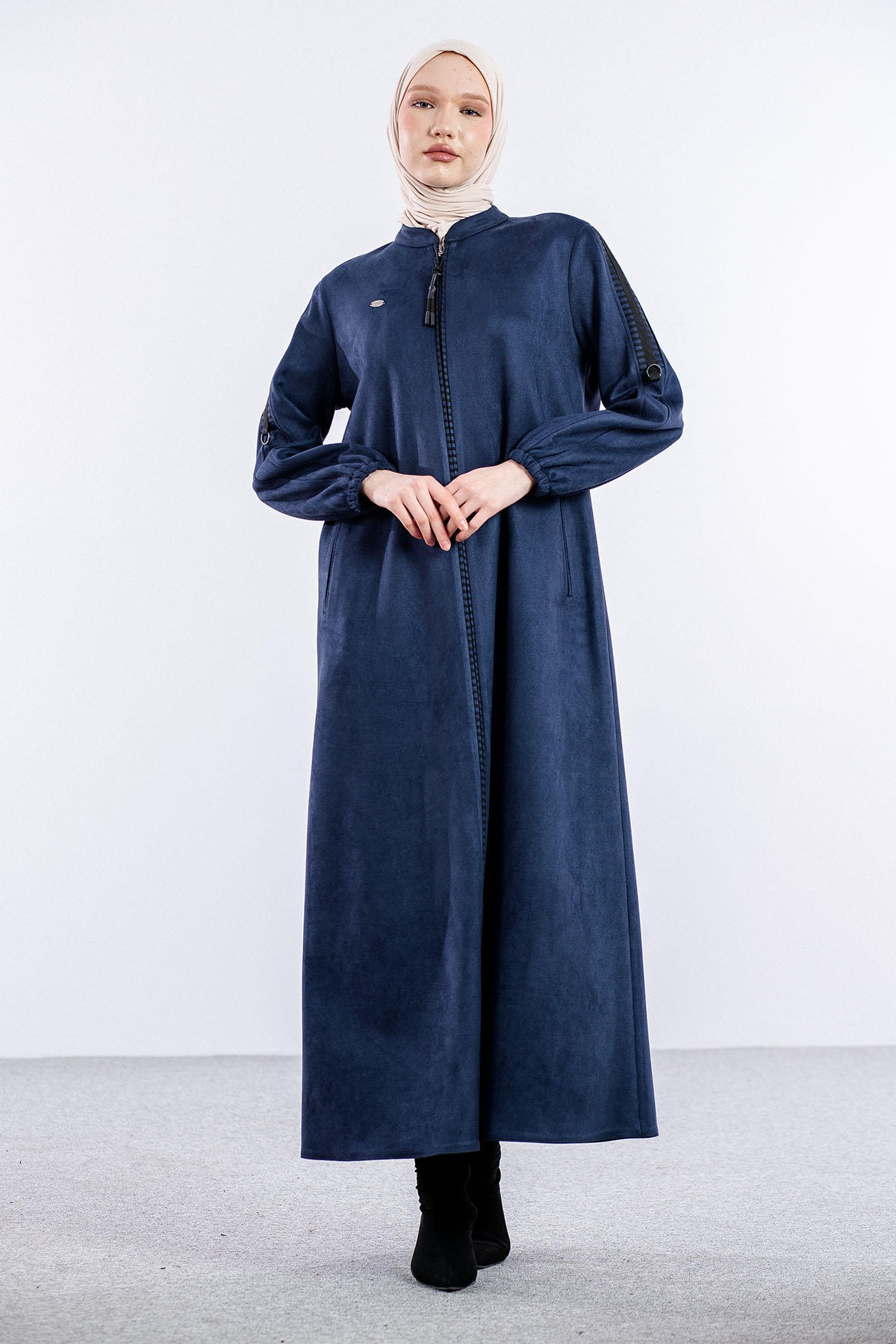 K628 Süet Ferace 40-50 - Lacivert - 1