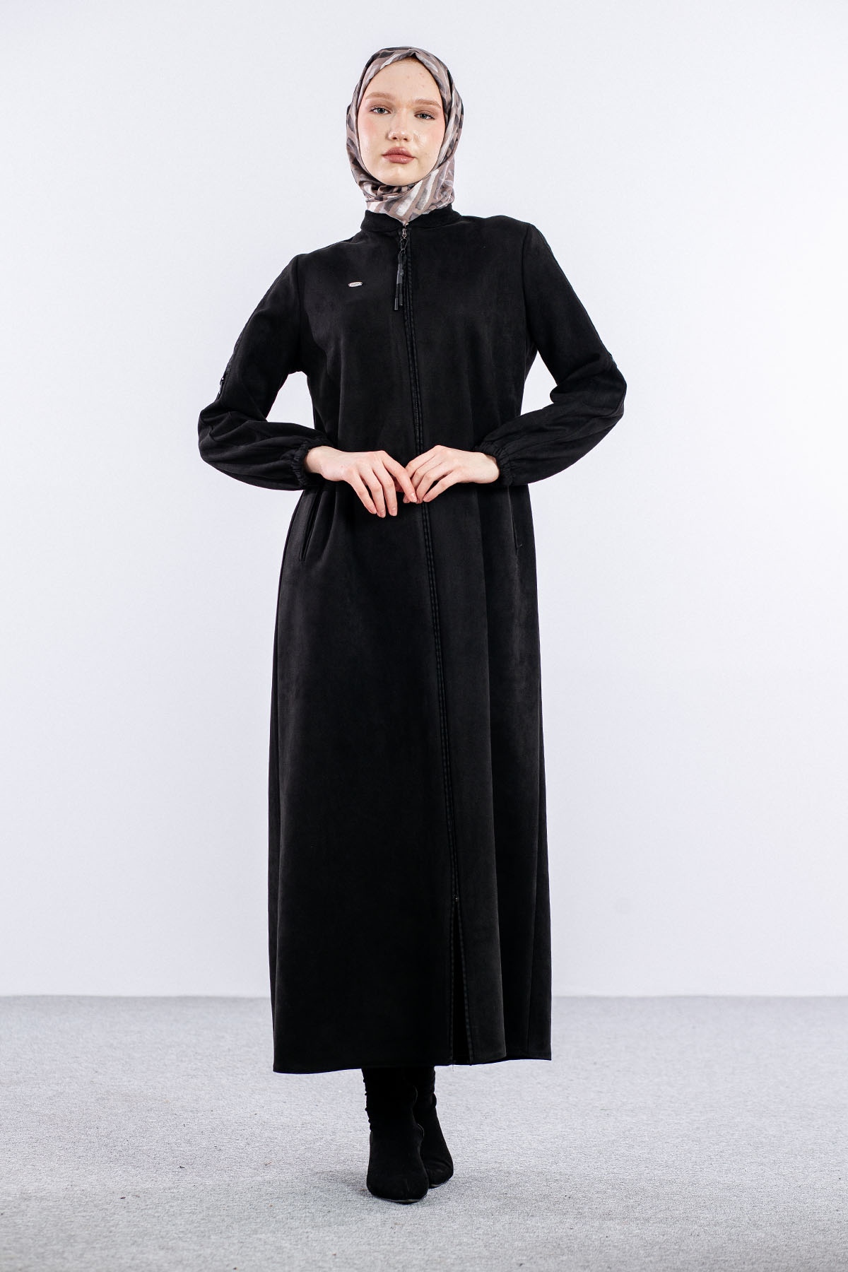 K628 Süet Ferace 40-50 - Siyah - 1