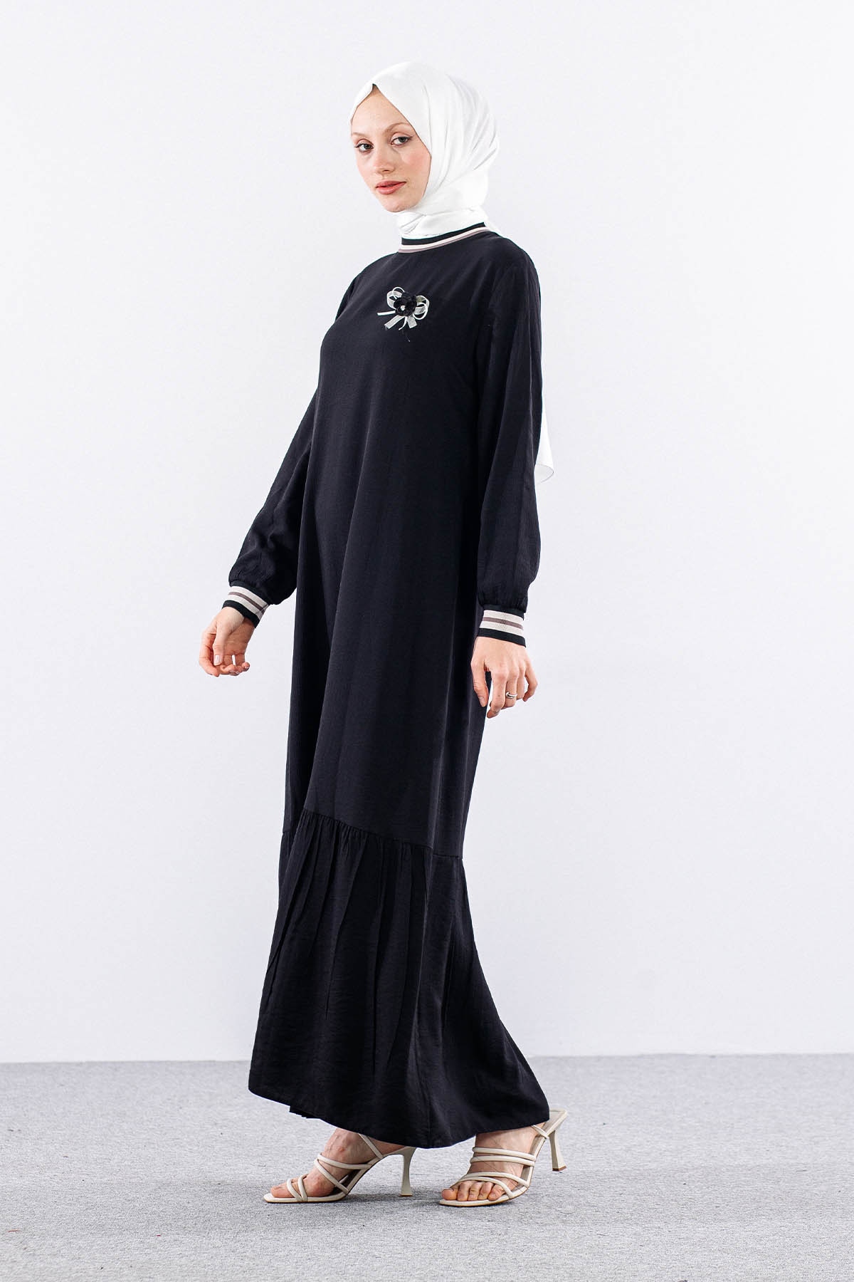 Lt 3018 Elbise M-l-xl-2xl Ribana - Siyah - 3