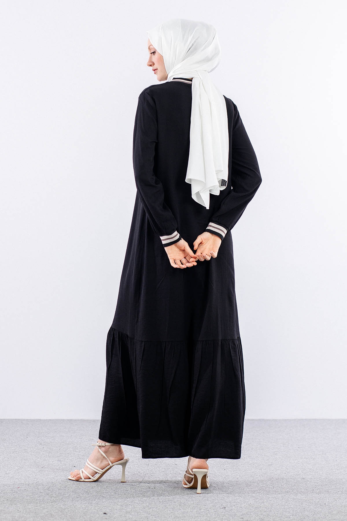 Lt 3018 Elbise M-l-xl-2xl Ribana - Siyah - 5