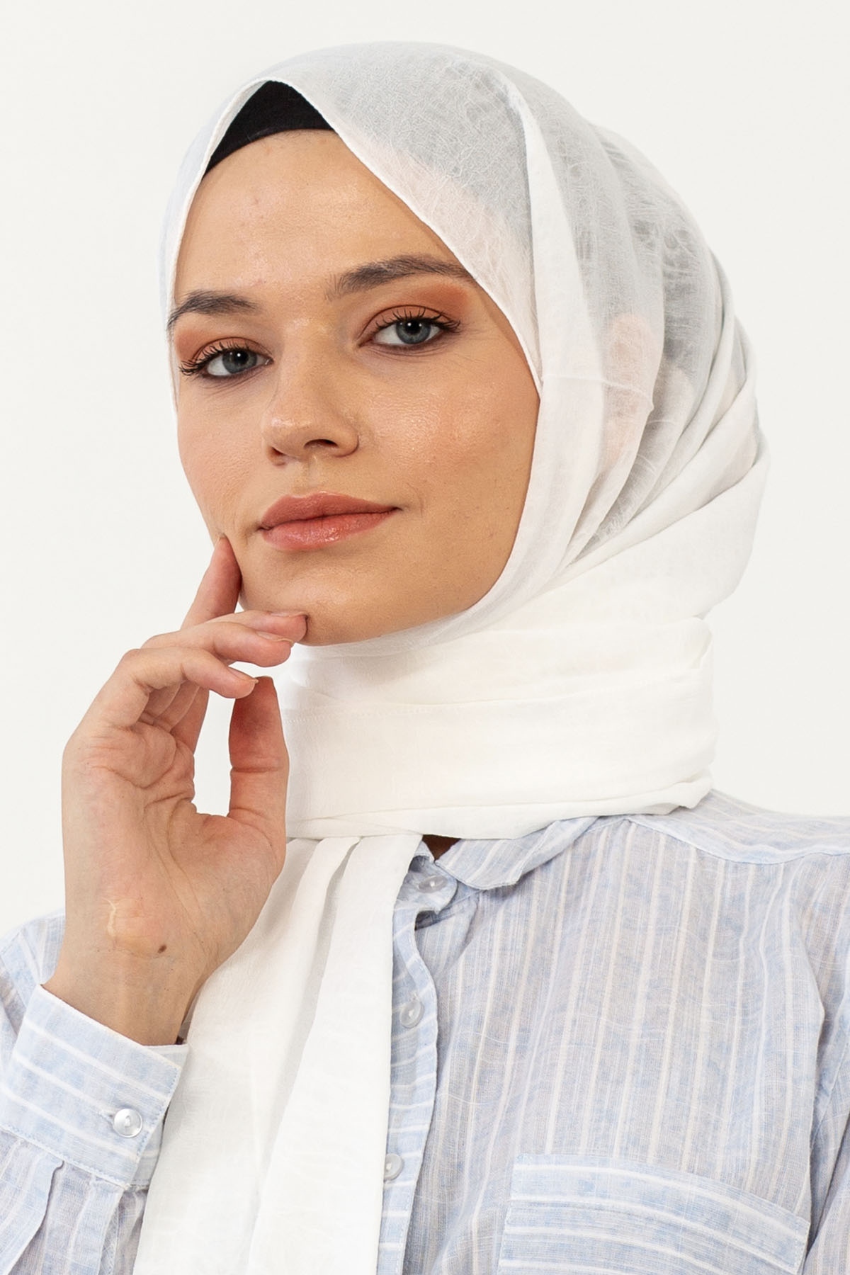 Lv Frozen şal - Ekru - 1