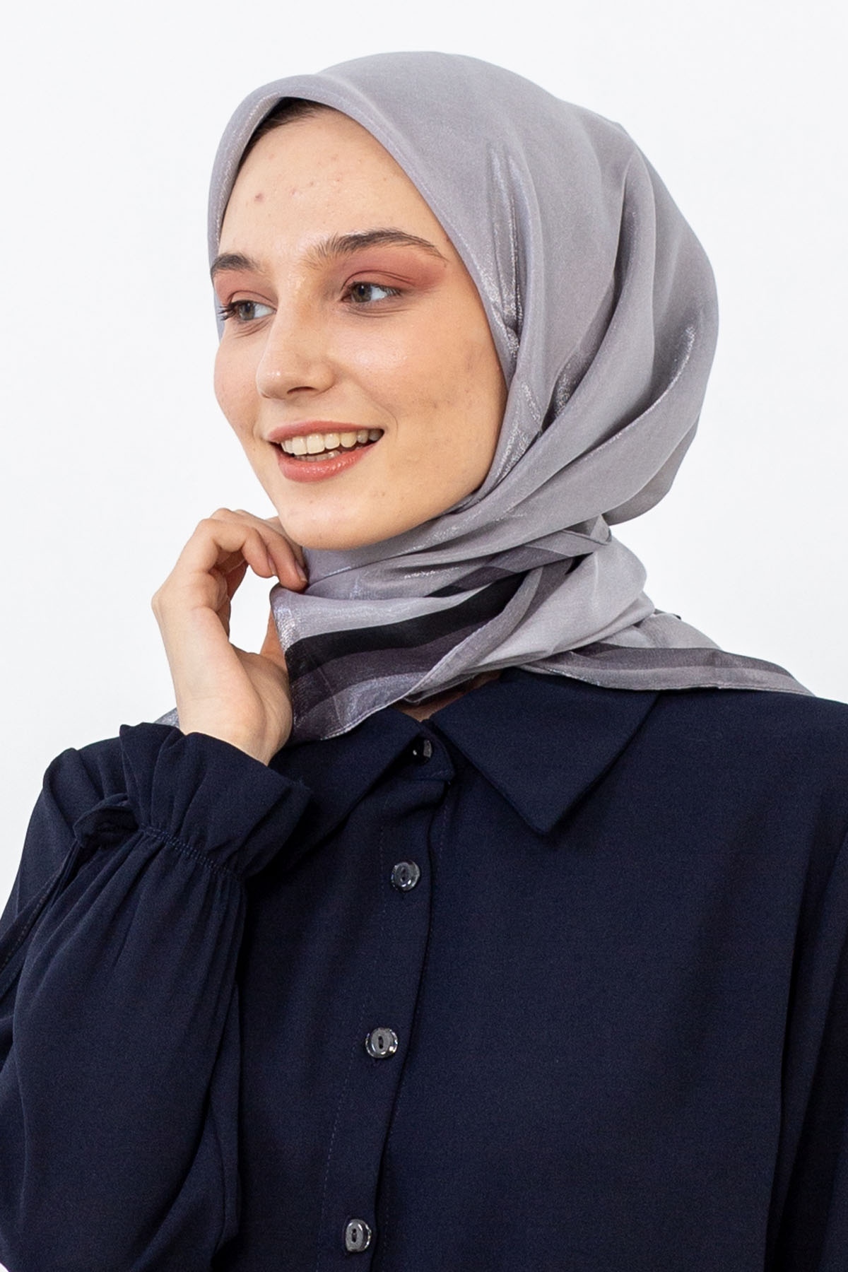 Lv Kehribar Eşarp - Gumus - 2