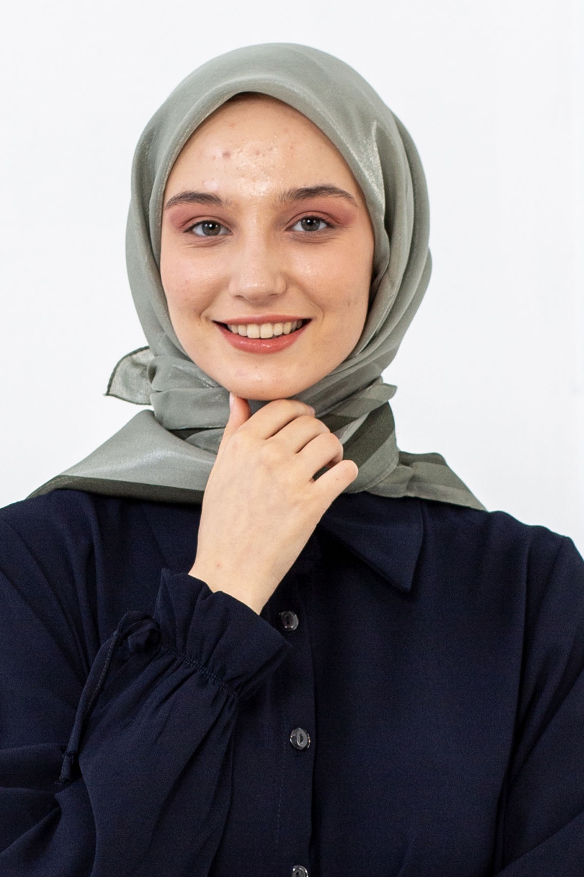 Lv Kehribar Eşarp - Su Yesili - 1