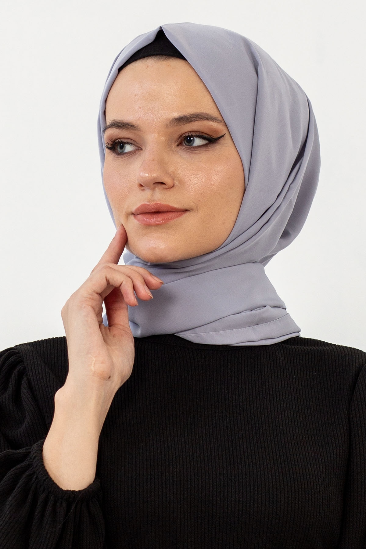 Lv Lux Medine İpeği şal - Gumus - 1