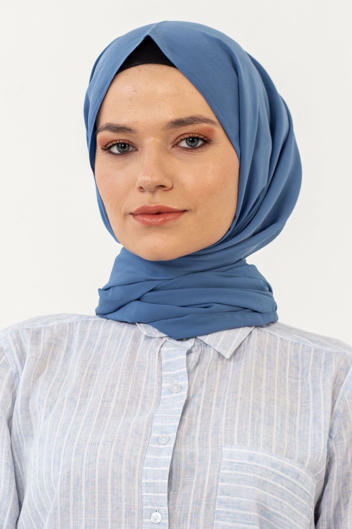 Lv Lux Medine İpeği şal - Indigo - 1