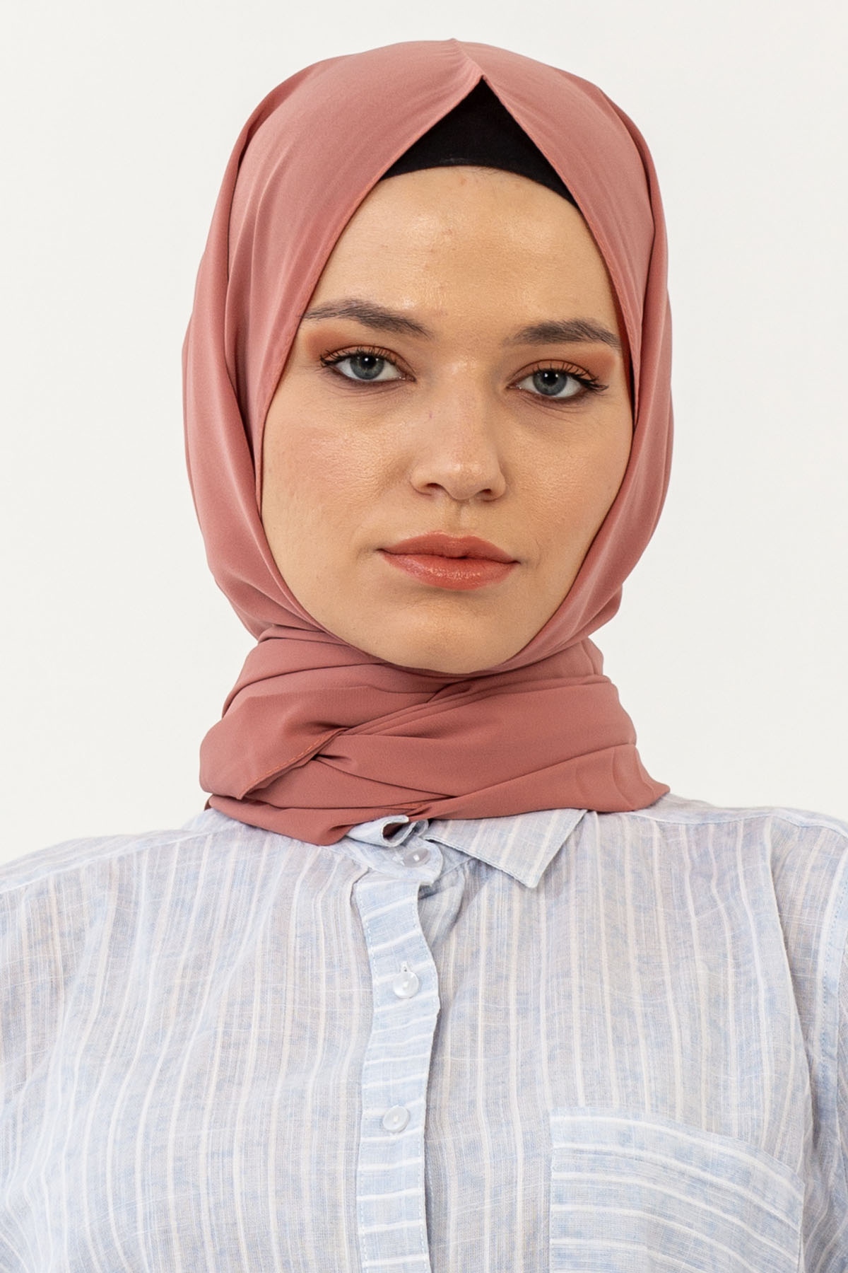 Lv Lux Medine İpeği şal - Kiremit - 1