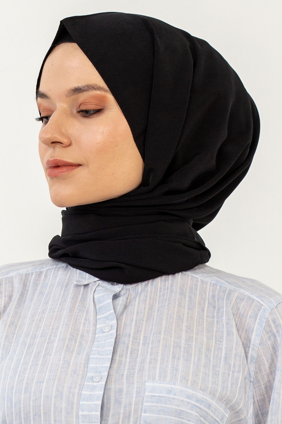 Lv Lux Medine İpeği şal - Siyah - 2