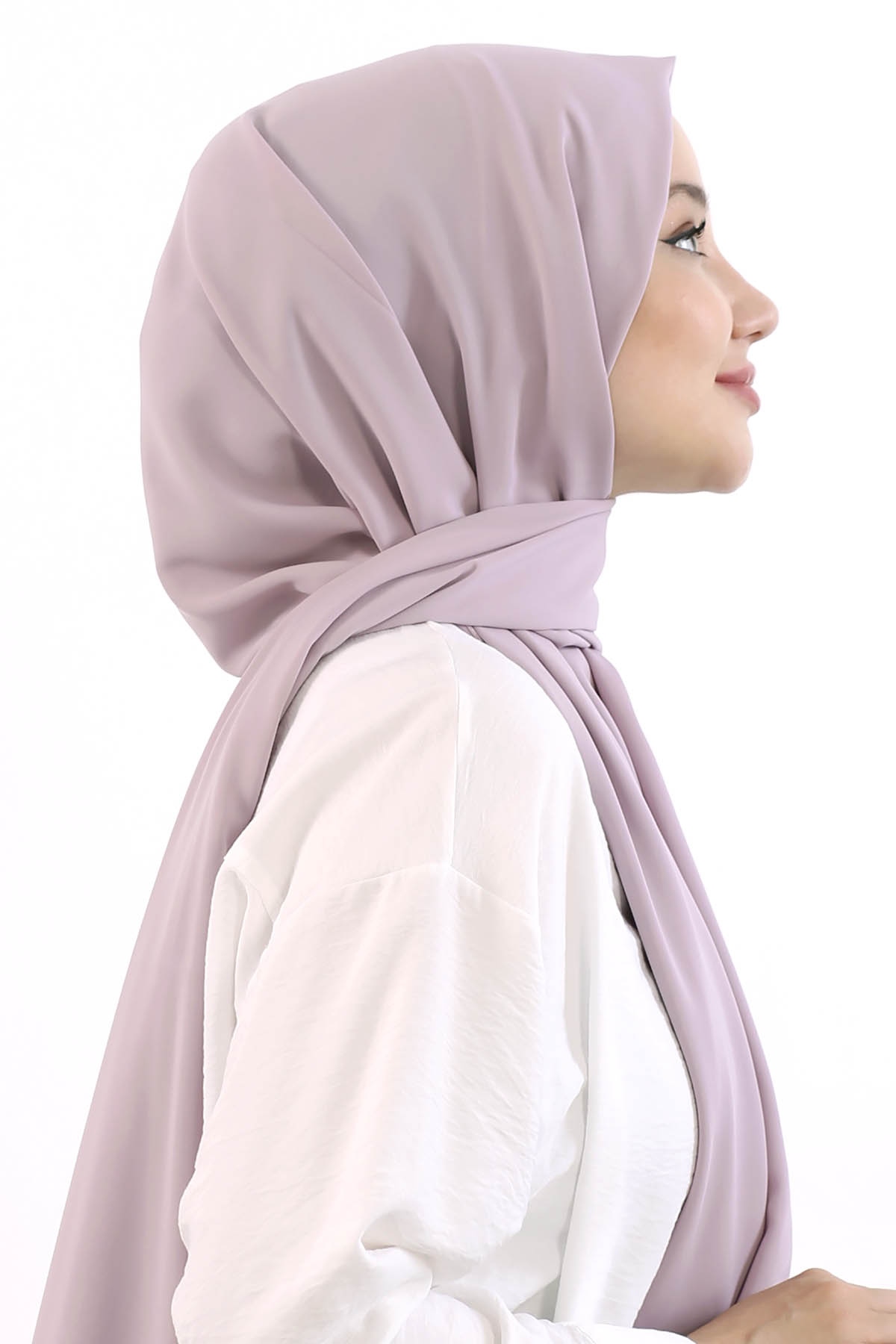 Lv Medine İpeği şal Prlk - Pudra - 3