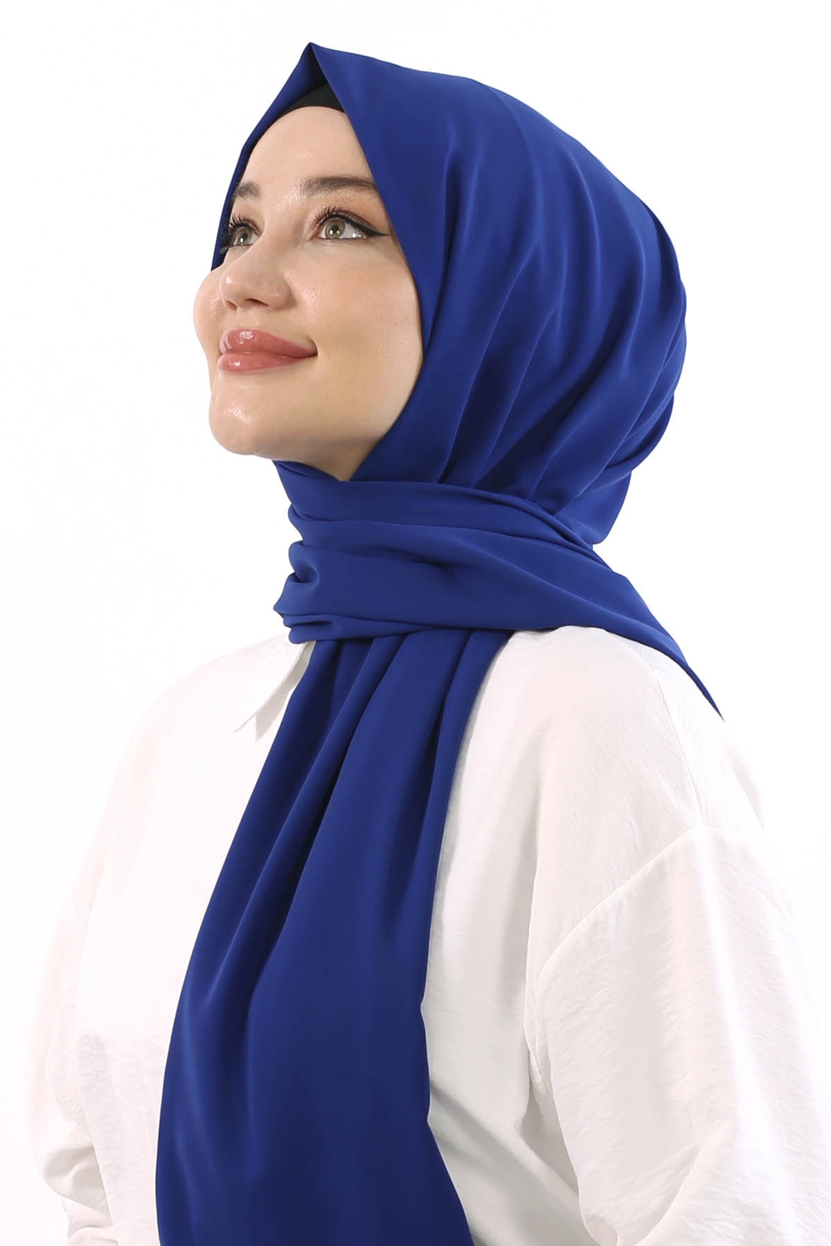 Lv Medine İpeği şal Prlk - Sax - 3