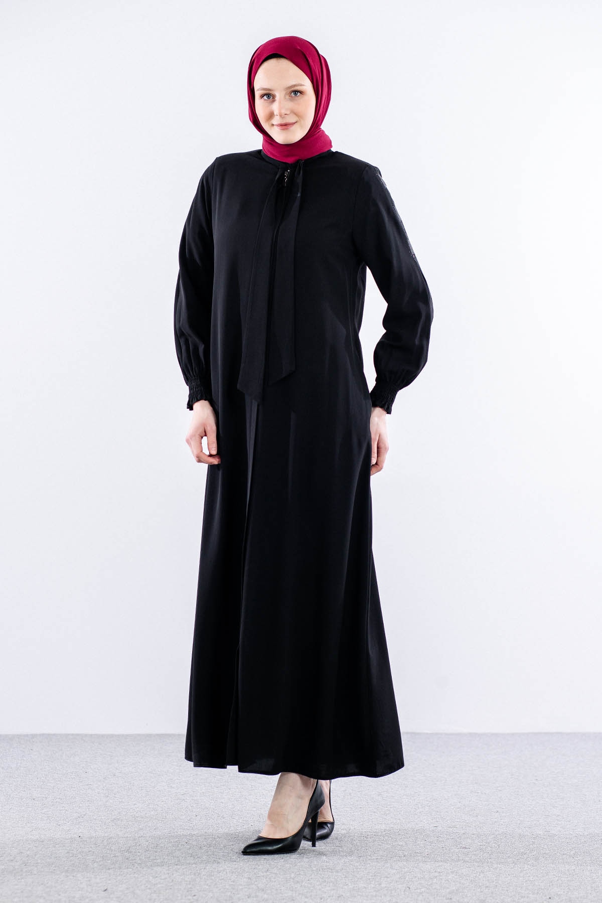 M1081 Ferace 42-52 Tasli - Siyah - 2