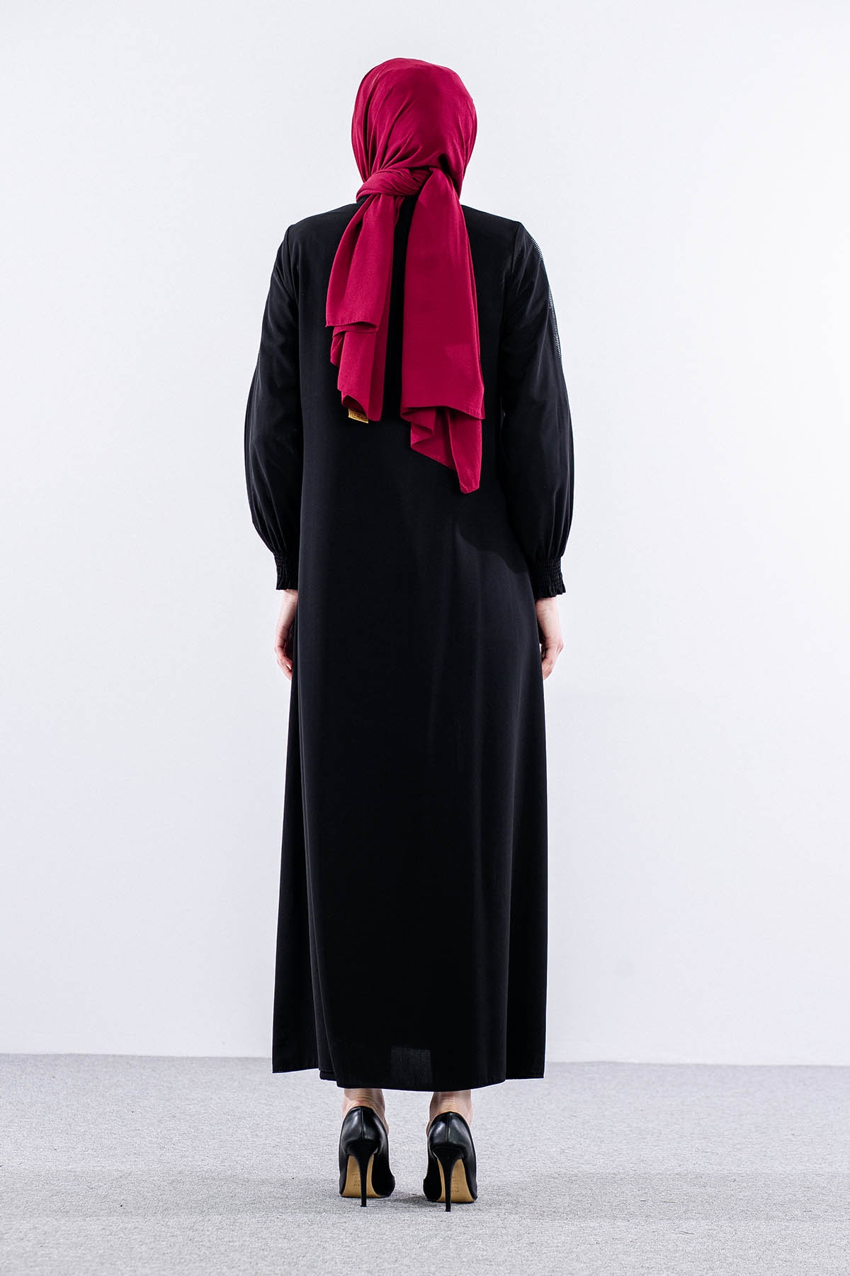 M1081 Ferace 42-52 Tasli - Siyah - 4