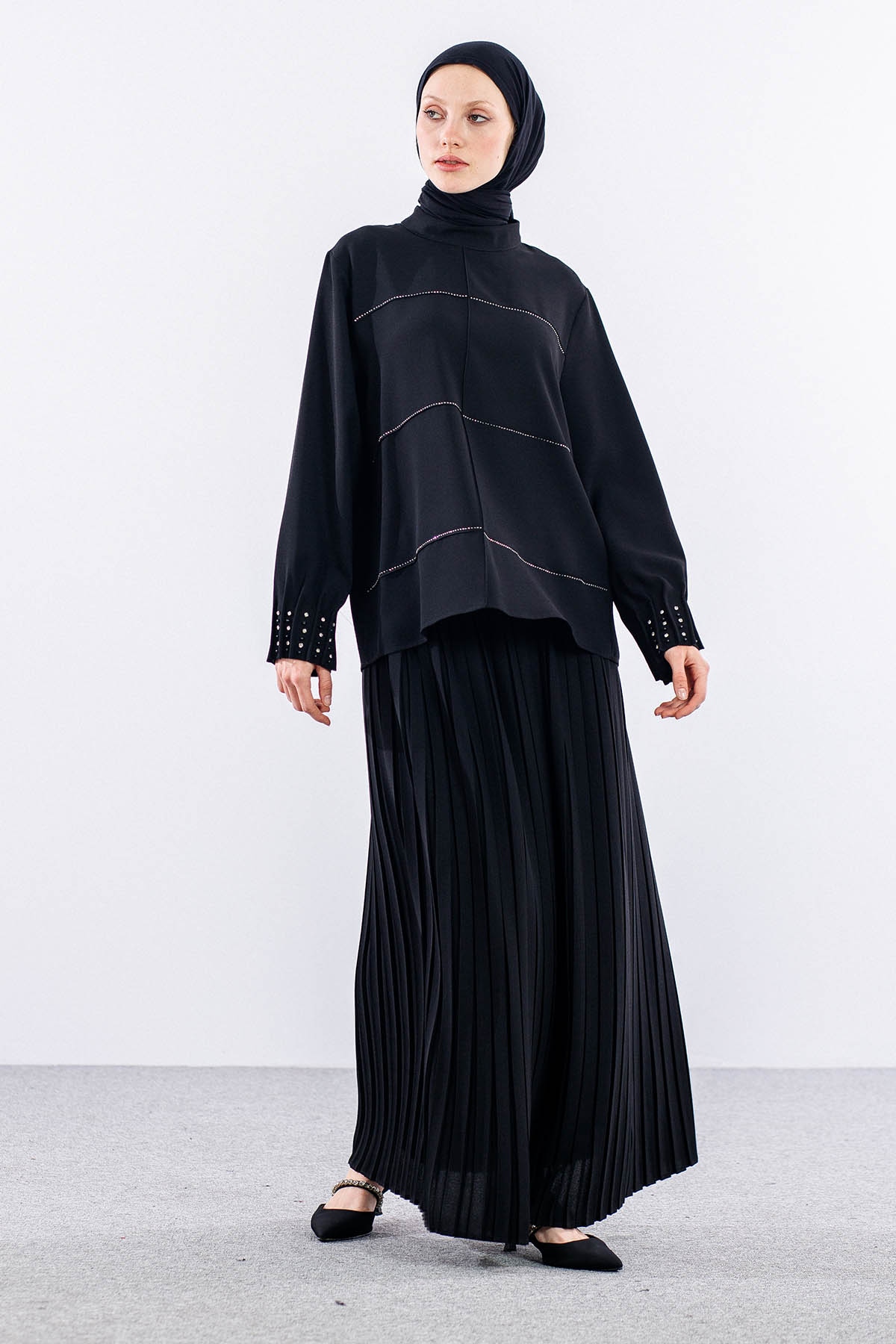 M7707 şik E.takim 44-52 - Siyah - 1