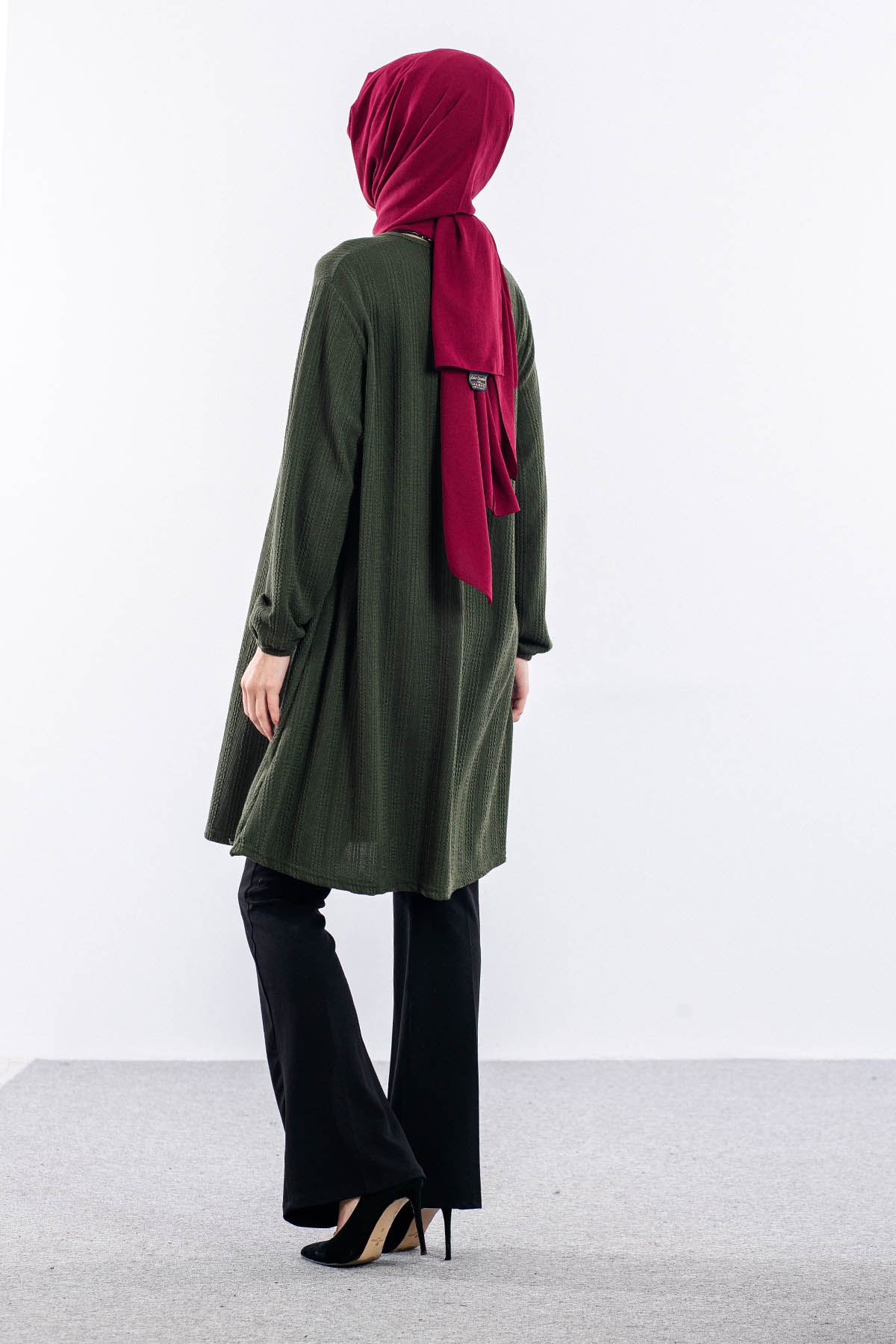 Merve Düğmeli̇ Bb Tunik 46-48-50 - Haki - 5