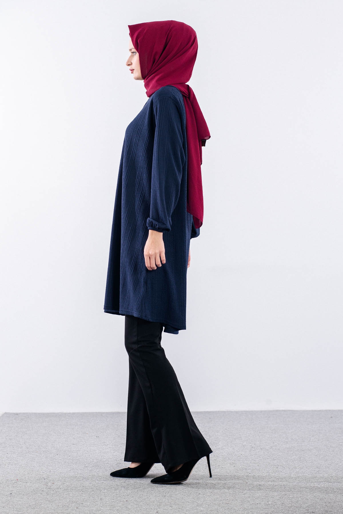 Merve Düğmeli̇ Bb Tunik 46-48-50 - Lacivert - 3